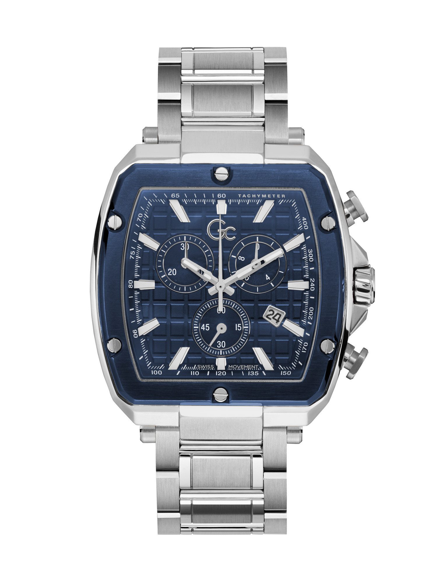 Guess Collection Quarzuhr Gc Spirit Tonneau, (1-tlg), Quarz-Analoguhr
