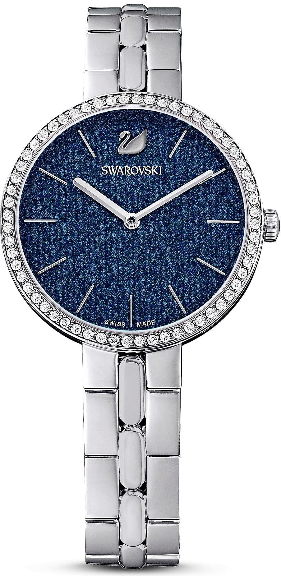 Swarovski Schweizer 5517790, mit silber Uhr Glitzerlack COSMOPOLITAN, Zifferblatt