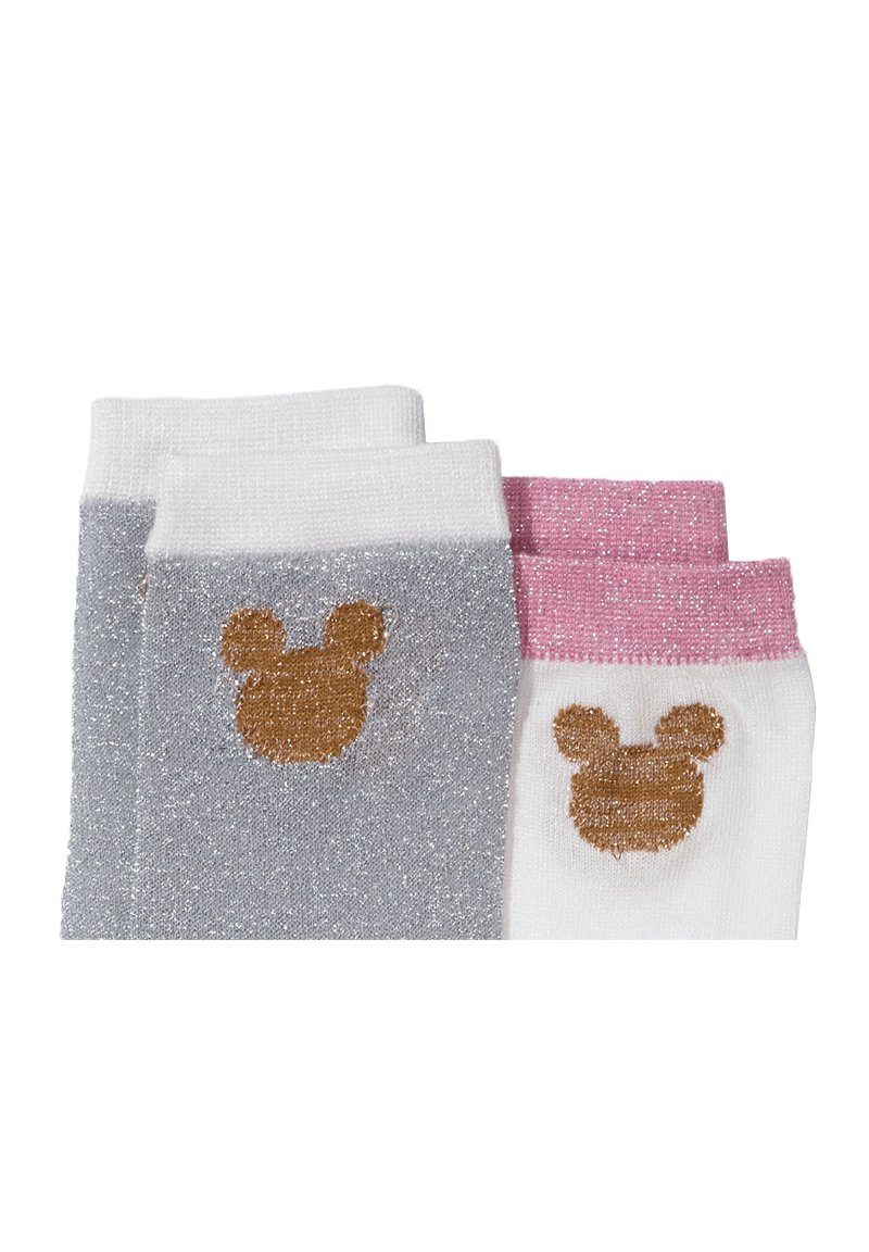 ONOMATO! Socken Mickey Mouse Strümpfe Socken rosa/schwarz Pack (4-Paar) Damen 4er