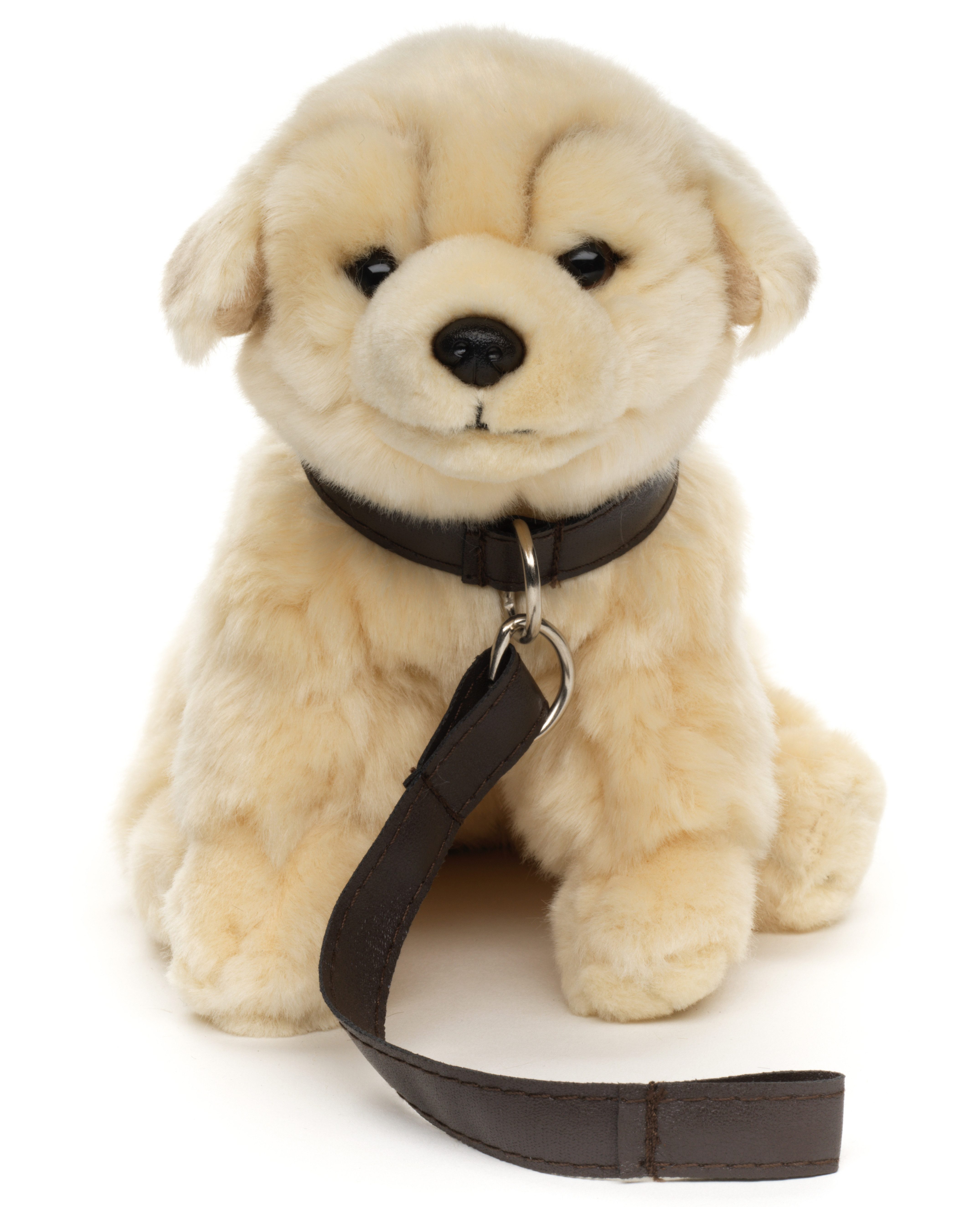 Uni-Toys Kuscheltier Hund m.Leine + Stimme, 18/19 cm - versch. Modelle - Pl günstig online kaufen