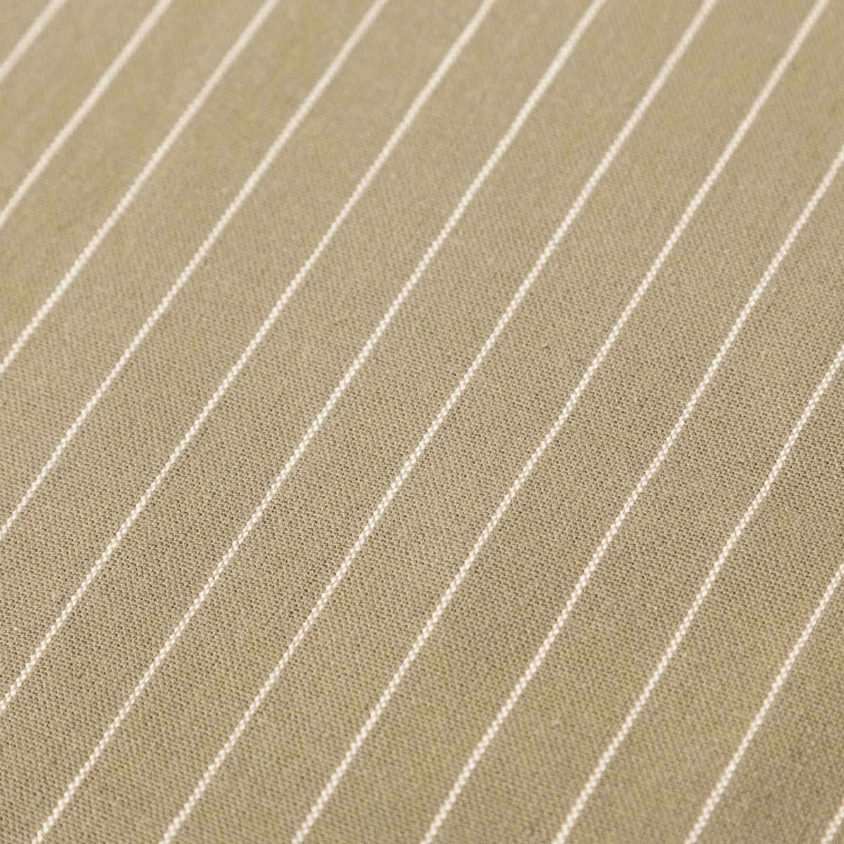 SCHÖNER LEBEN. Tischläufer Tischläufer aus Baumwolle gestreift olivgrün weiß 50x140cm, Kuvertsaum