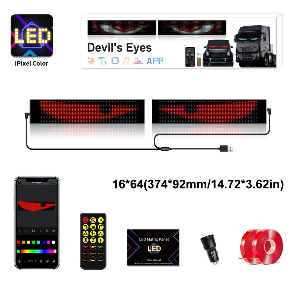 QUBEBU LED Stripe 2in1 Devil's Eye Lampe For Cars Led Augen für Lkw, Ambien günstig online kaufen