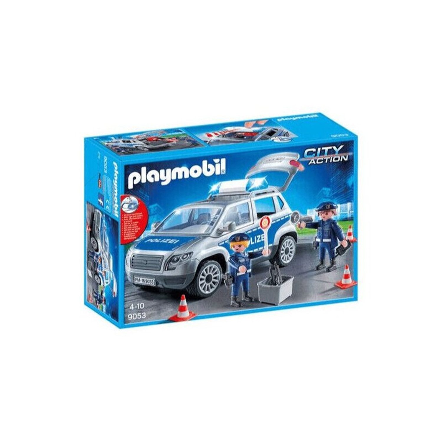 Playmobil® 9053 Polizei Geländewagen Licht und Sound Konstruktions-Spielset günstig online kaufen