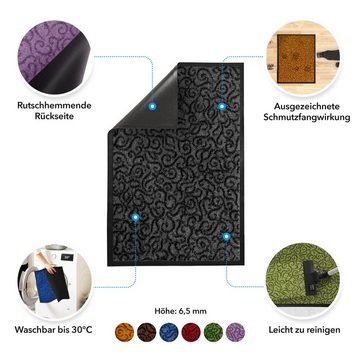 Fußmatte Sauberlaufmatte Brasil Fixgrößen, Viele Farben & Größen, Floordirekt, Höhe: 6.5 mm