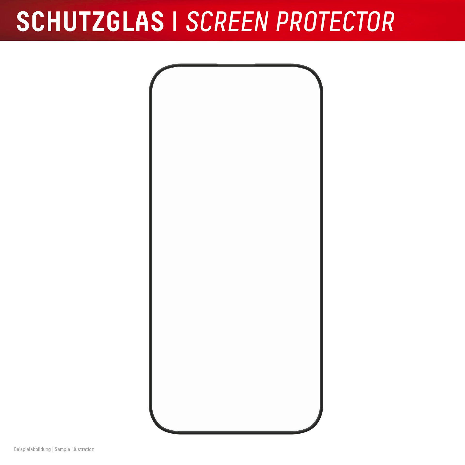 Displex Displayschutzglas Premium Glass Full Cover Anti-Reflex für Apple iPhone 16 Pro, 1 Stück, Displayschutzfolie, Schutzfolie, Bildschirmschutz, kratz- & stoßfest