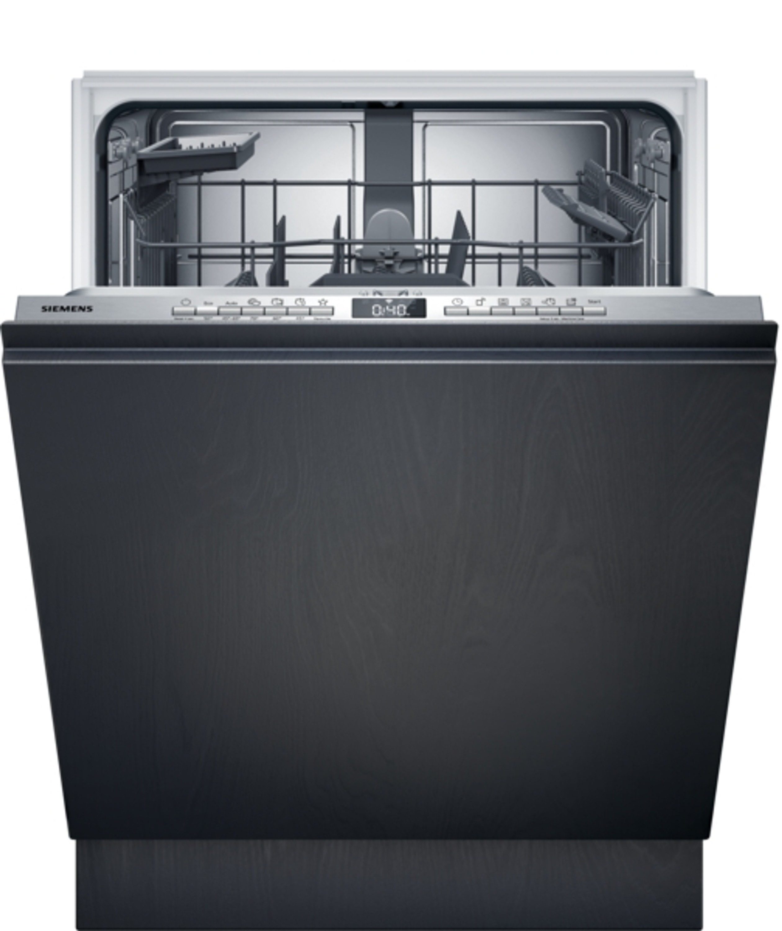 SIEMENS vollintegrierbarer Geschirrspüler iQ300 SX63EX27BE, 9 l, 13 Maßgedecke, blaues Licht als Betriebsanzeige, leise, Wifi-fähig