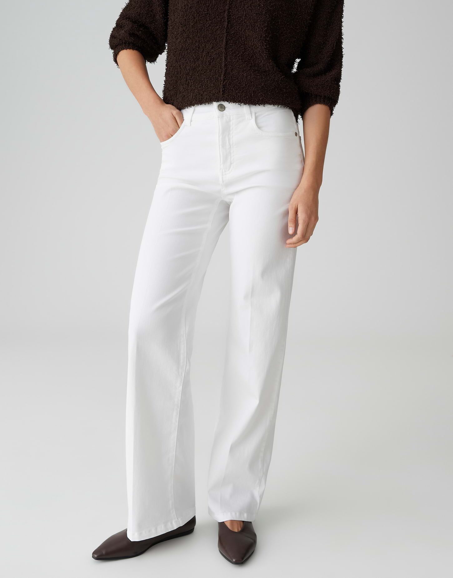 OPUS PANTS Weite Jeans MELLY MODERN mit Powerstretch Mid Rise Long, BCI Cot günstig online kaufen
