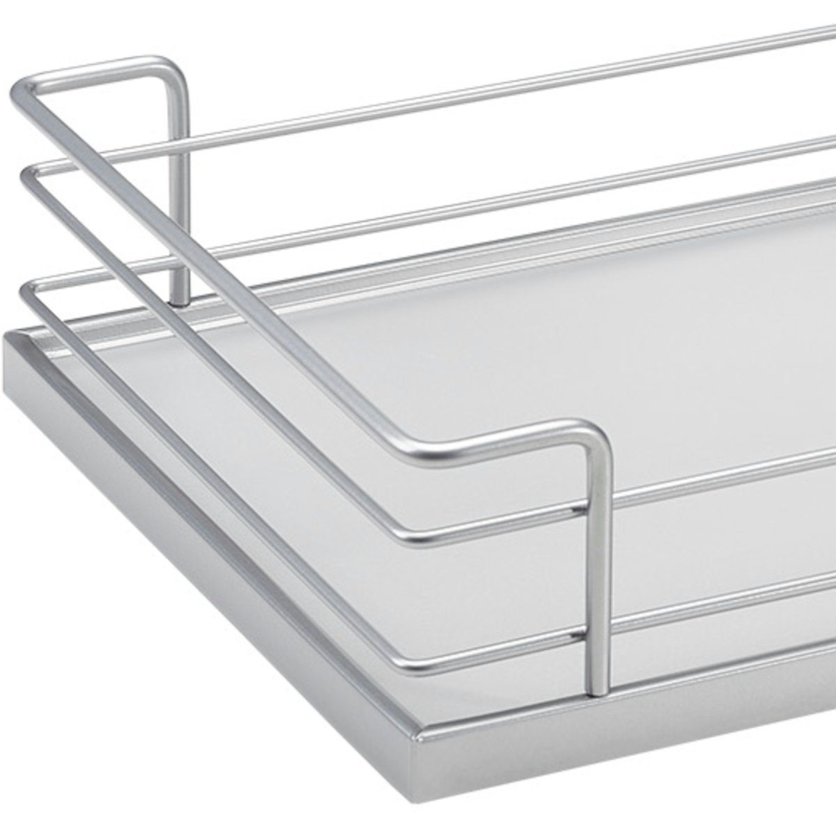 Kesseböhmer Auszugsboden Dispensa Tandem Auszugsrahmen und Side Türregal silbergrau, Dispensa Tandem II Einhängetablar für 450 mm Schrankbreite