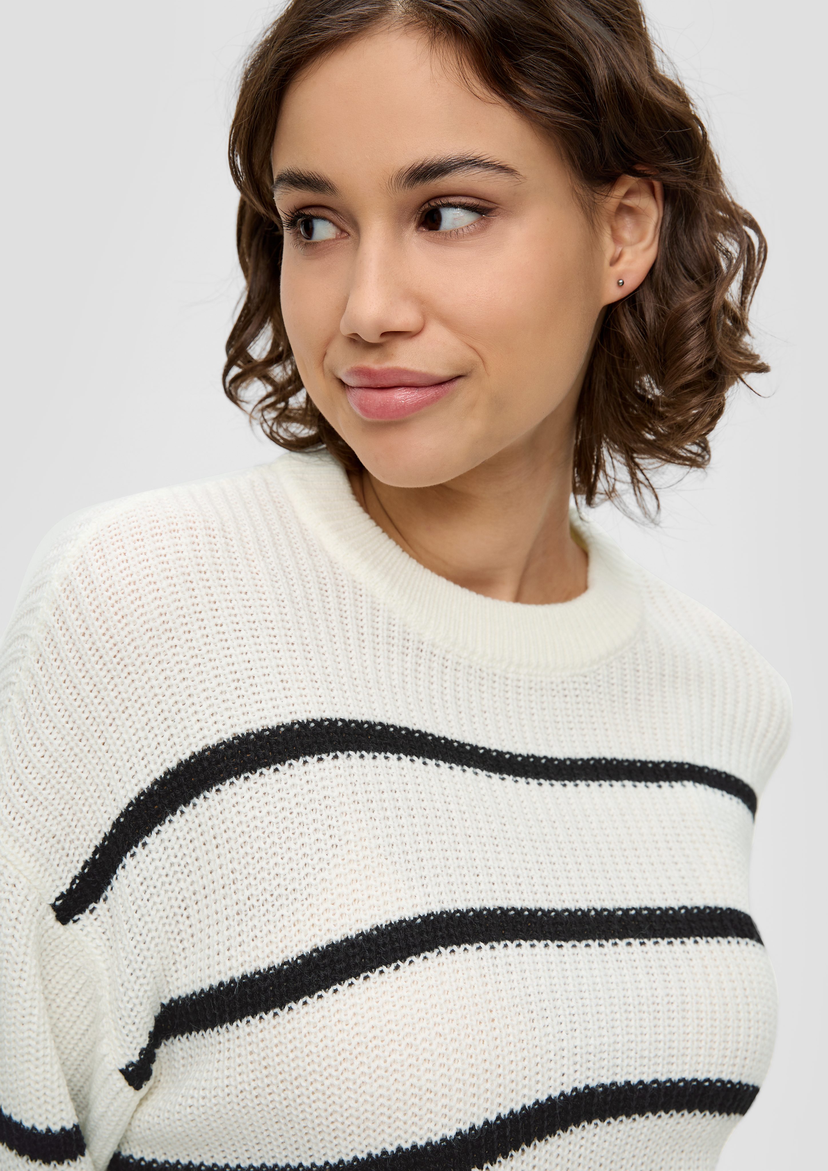 QS Strickpullover Leichter Sommerstrickpullover im Relaxed günstig online kaufen