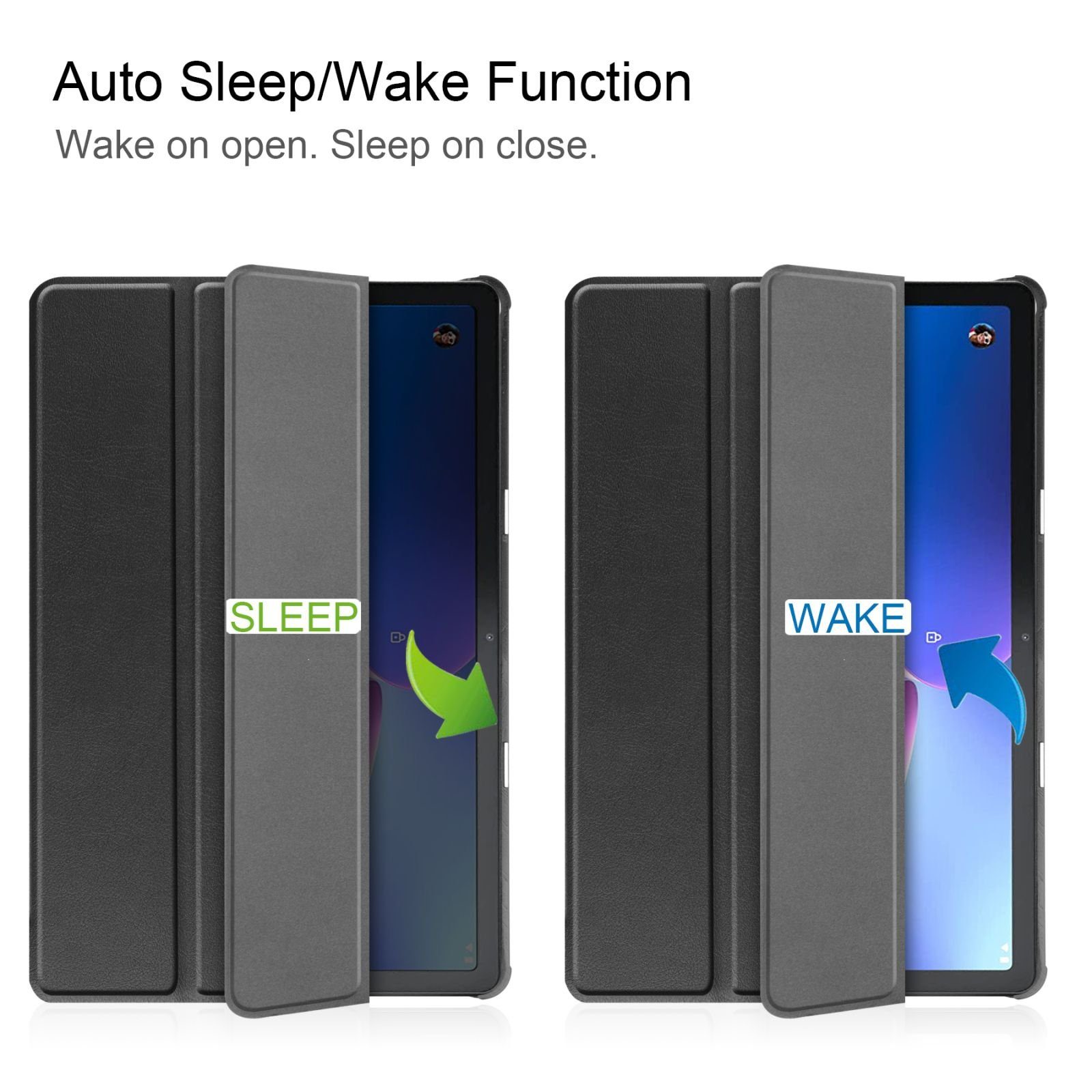 Lobwerk Tablet-Hülle Schutzhülle für Lenovo M10 3rd Gen 2022 10.1 Zoll, Wake & Sleep Funktion, Sturzdämpfung, Aufstellfunktion