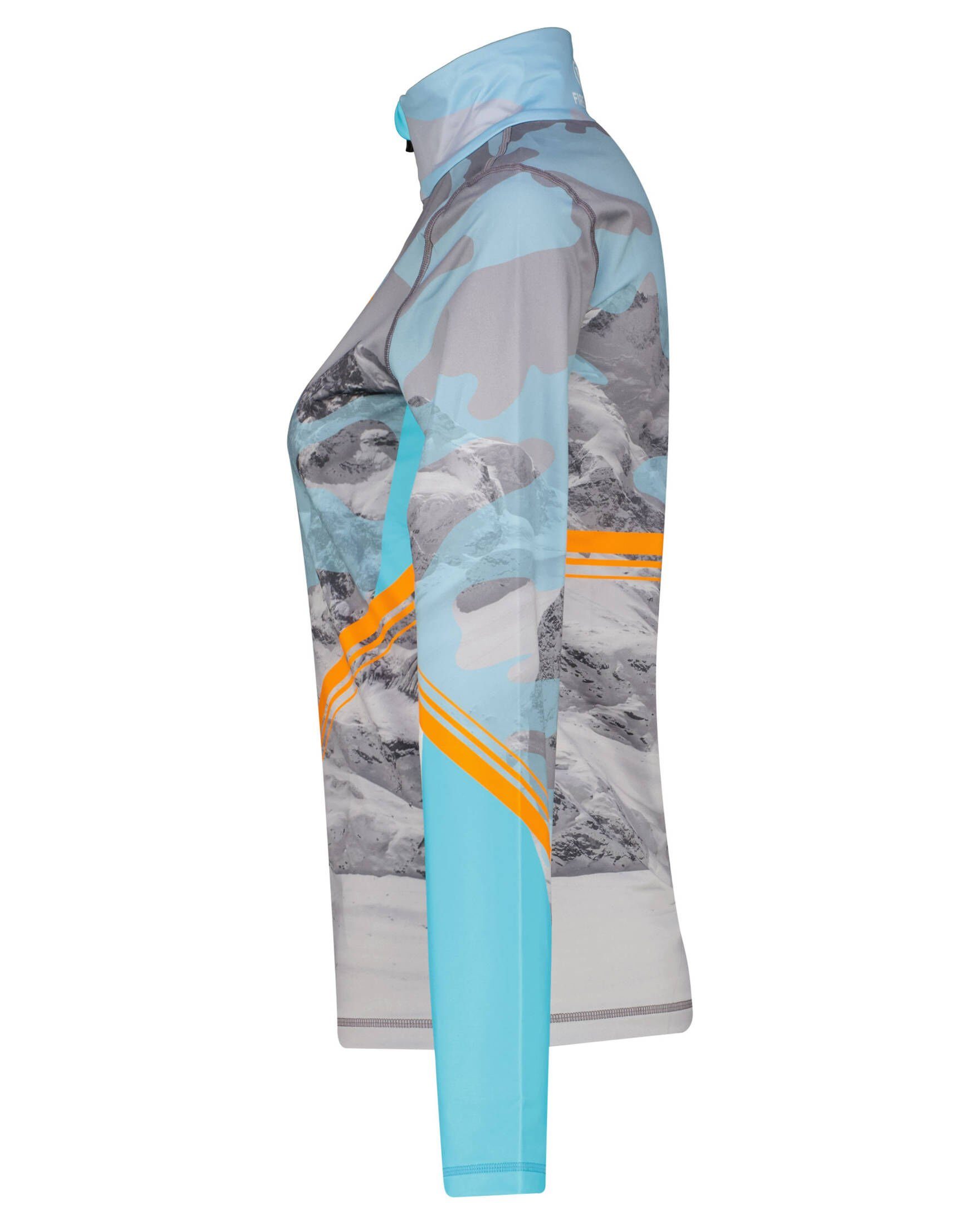 + Skishirt 3 Bogner blau/grau Ice Damen Langarmshirt (1-tlg) ILVY Fire (980)