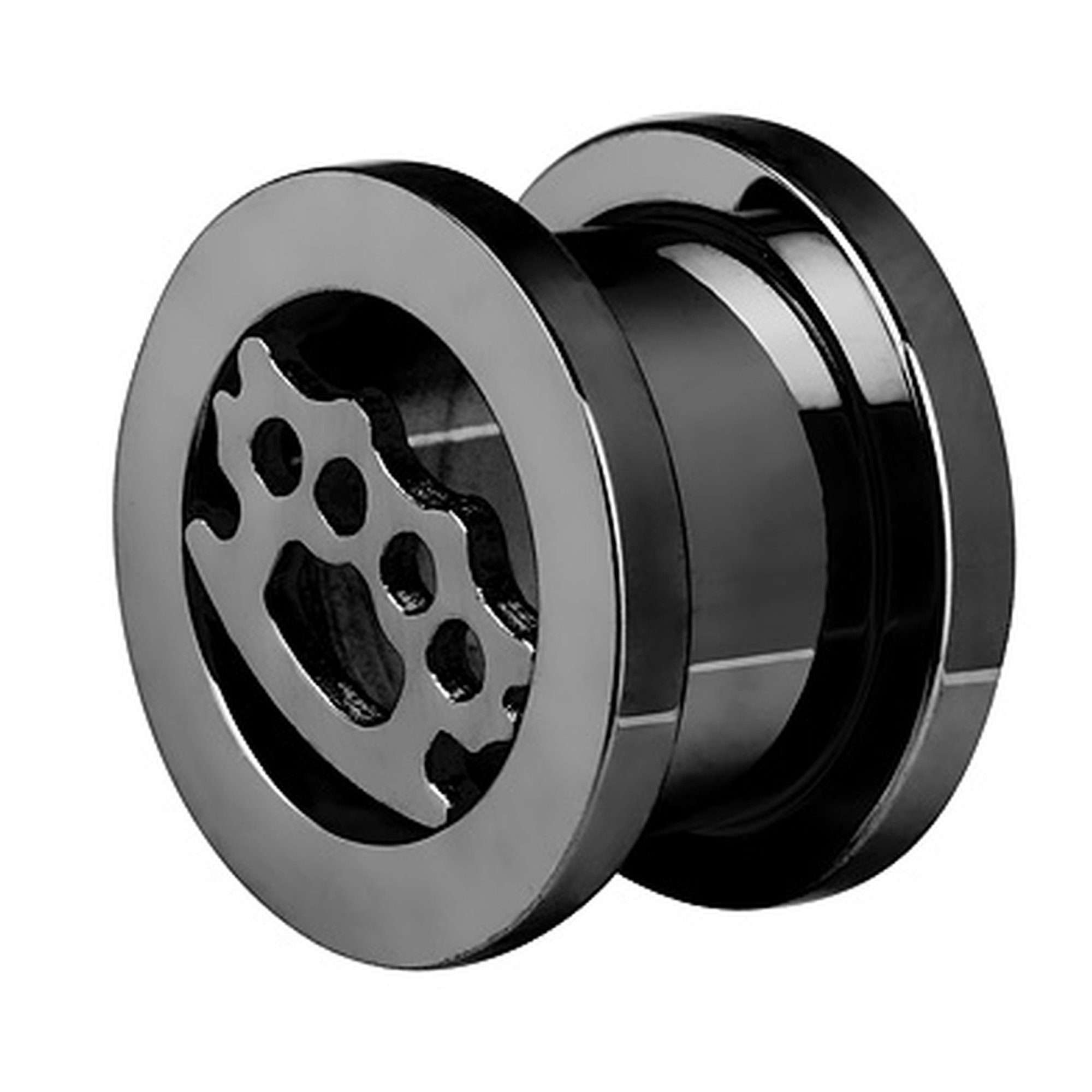 Taffstyle Plug Piercing Edelstahl Schlagring Style, günstig online kaufen