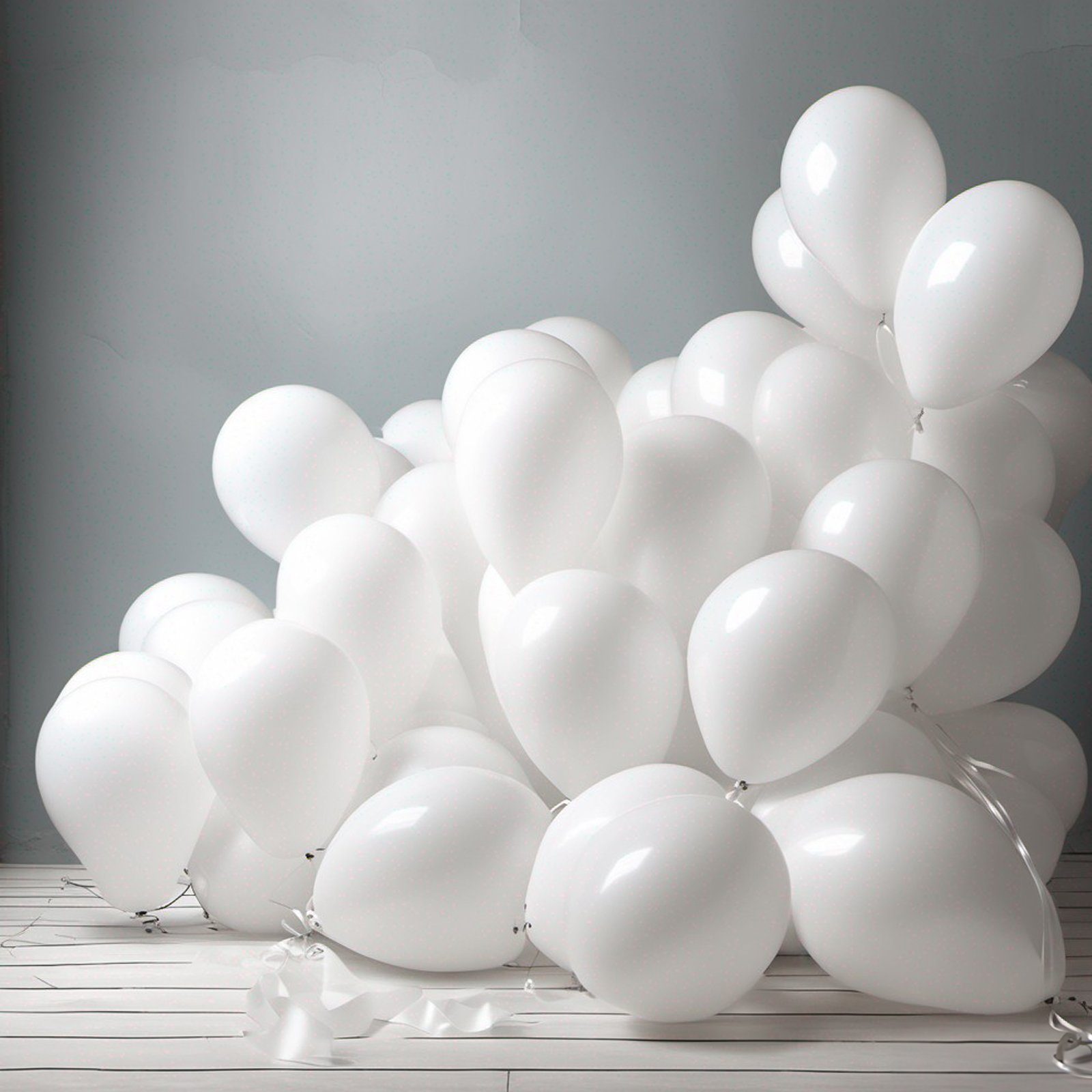 30cm Perlglanzfarbe SunJas 12-Zoll-Ballon 100/200 pcs SLP-, weiß/bunt Luftballon