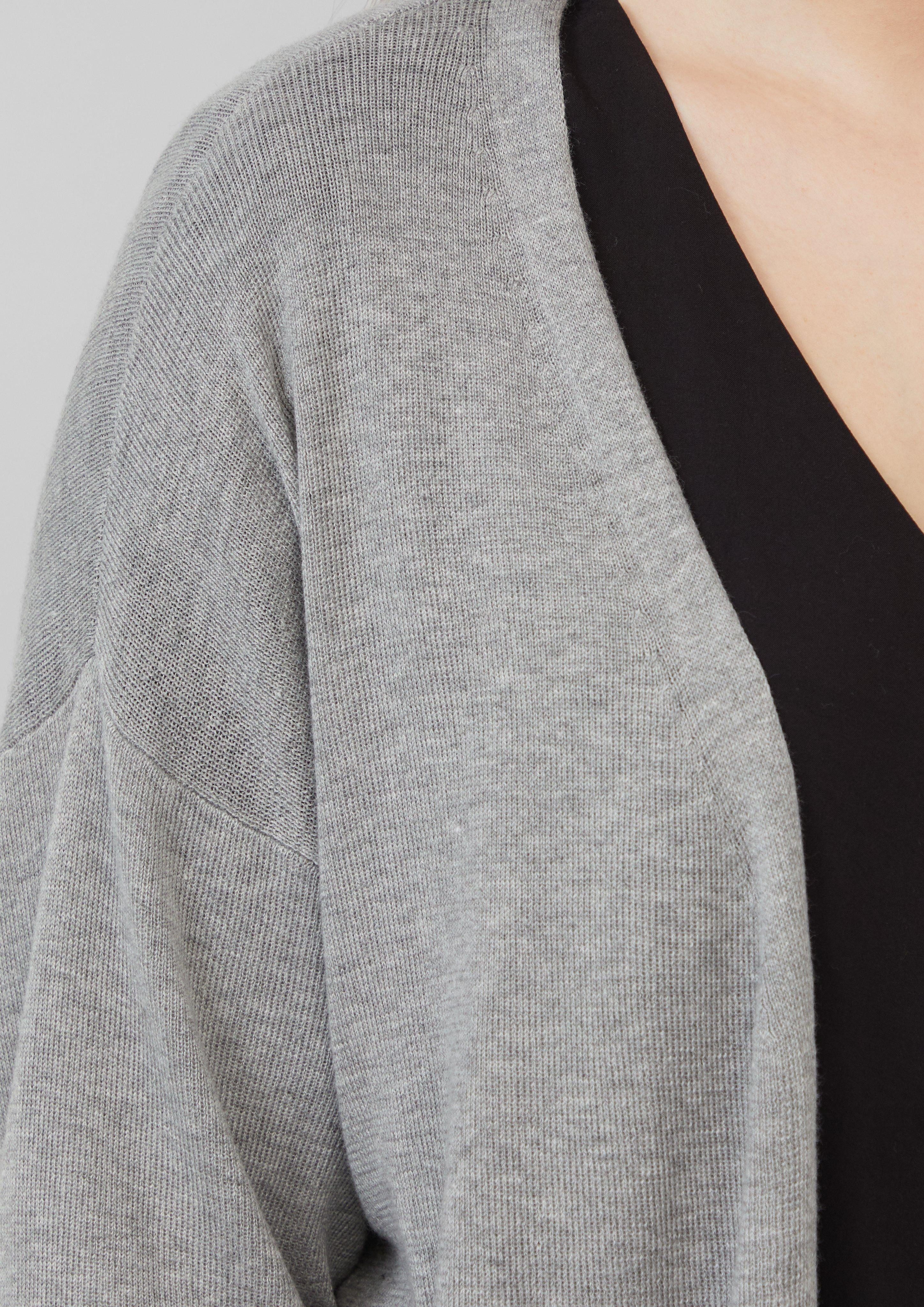 QS Strickjacke Strickjacke mit überschnittener Schulter günstig online kaufen