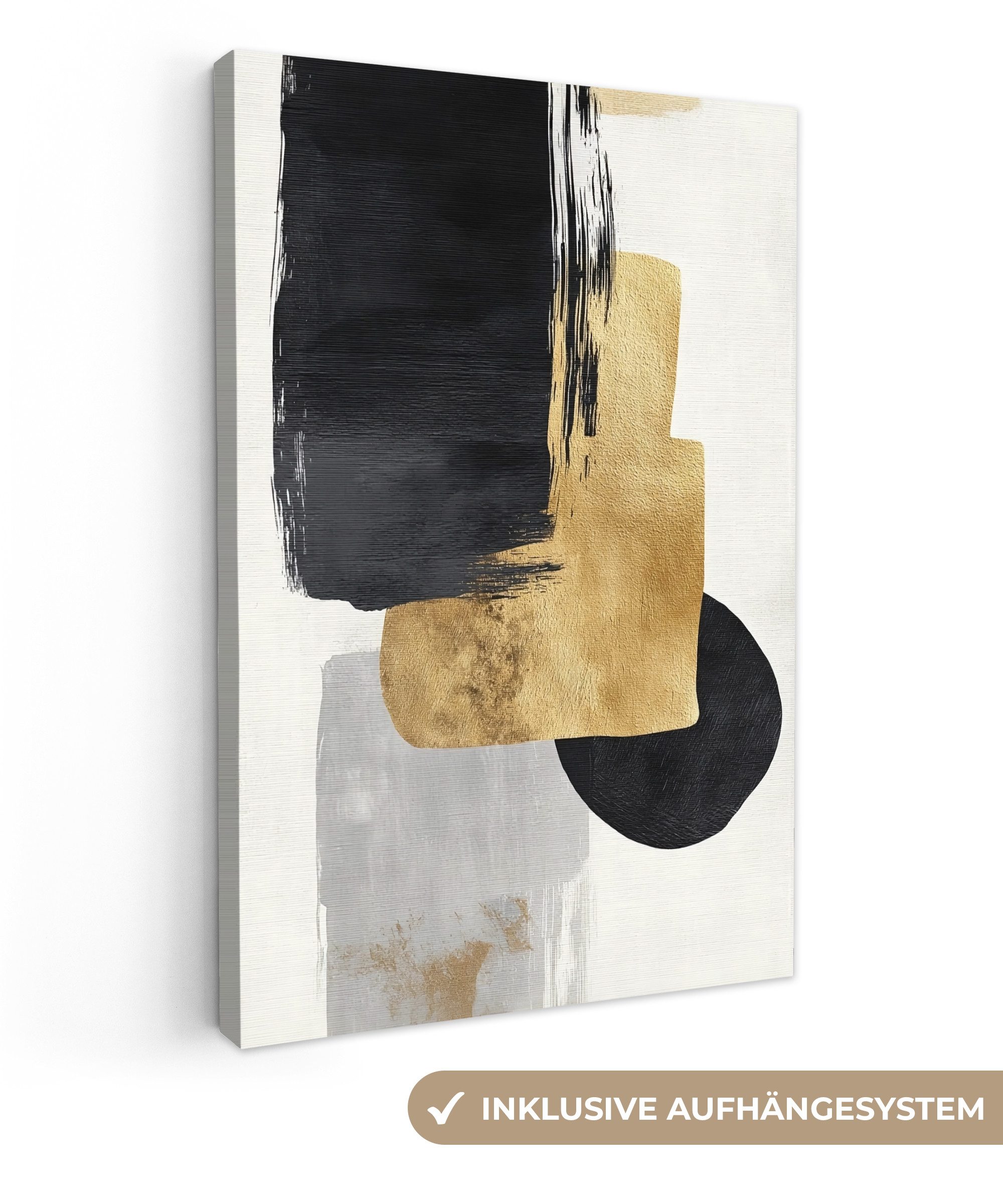 OneMillionCanvasses® Leinwandbild Gold - Rechtecke - günstig online kaufen