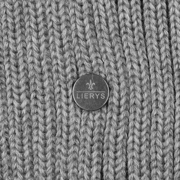 Lierys Beanie (1-St) Strickbeanie mit Umschlag, Made in Germany