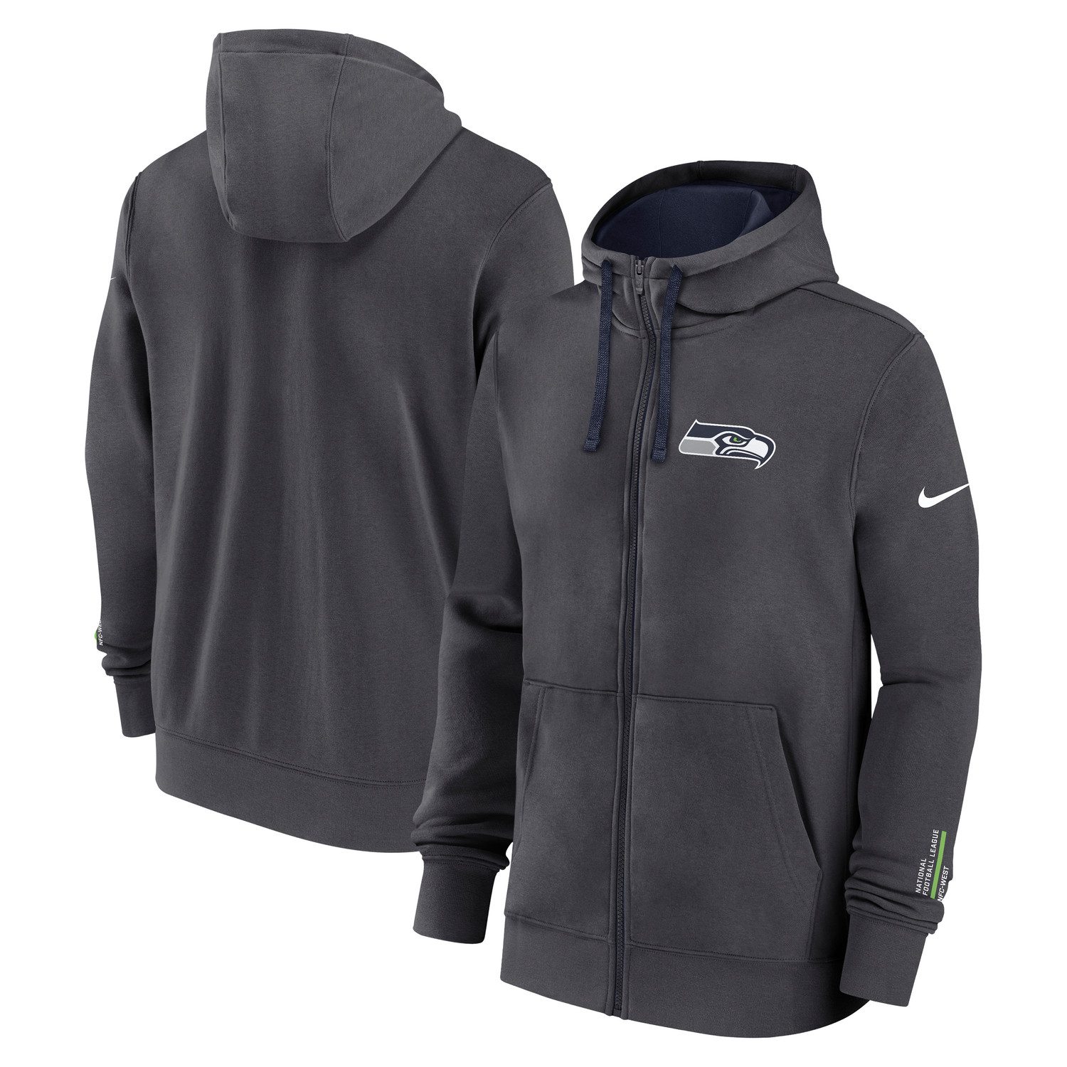Nike Kapuzenpullover Nike Hoodie Seattle Seahawks Nike Club FZ