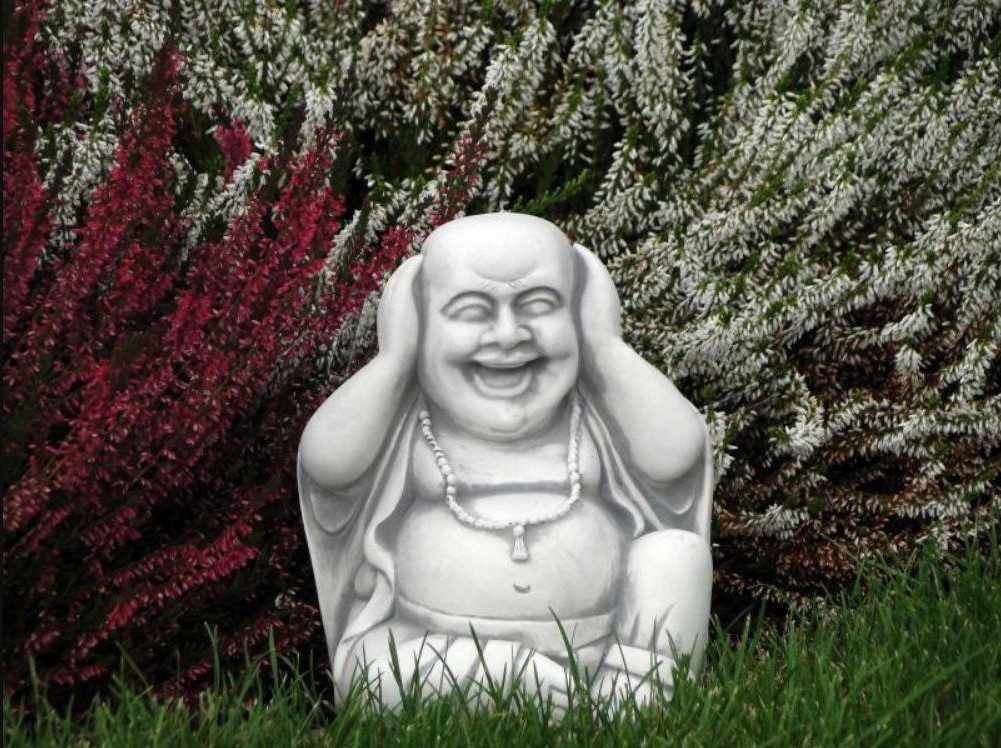 Xlmoebel Buddhafigur Neue Skulptur für den Garten – Glücklicher Buddha Statue Figur (Artikel s101095), Hergestellt in Europa