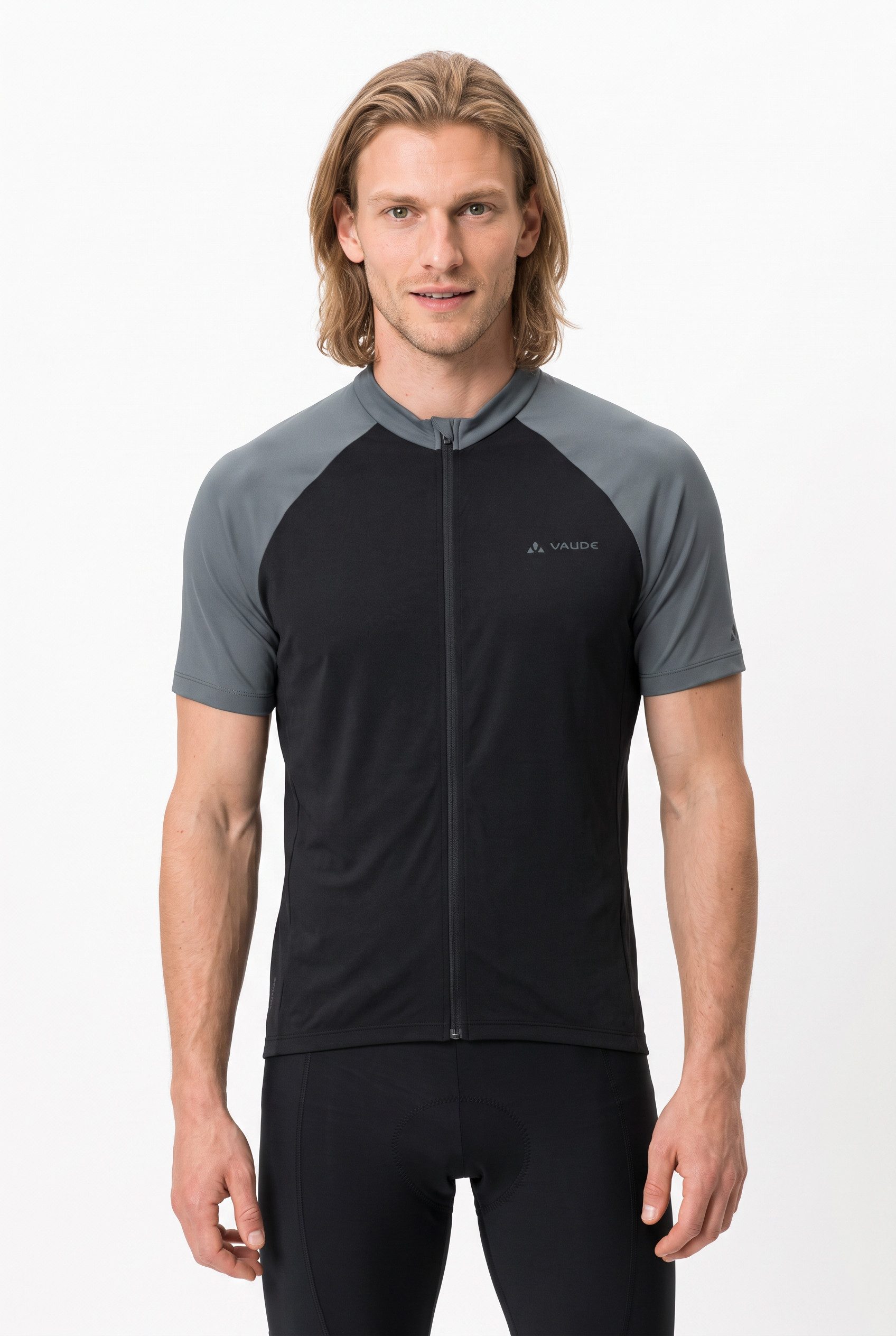 VAUDE Radtrikot Men's Matera FZ Tricot II mit drei offenen Rückentaschen, atmungsaktiv, schnelltrocknend