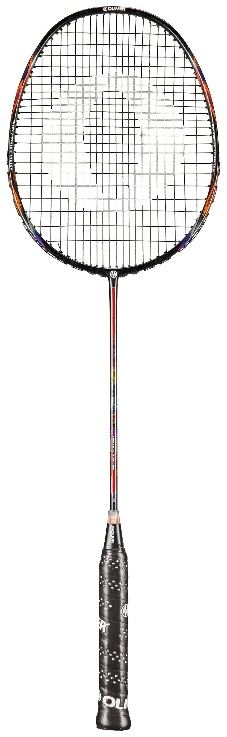 Oliver Badmintonschläger MicroTec 10 (leicht grifflastig, flexibel) 2025 schwarz/bunt