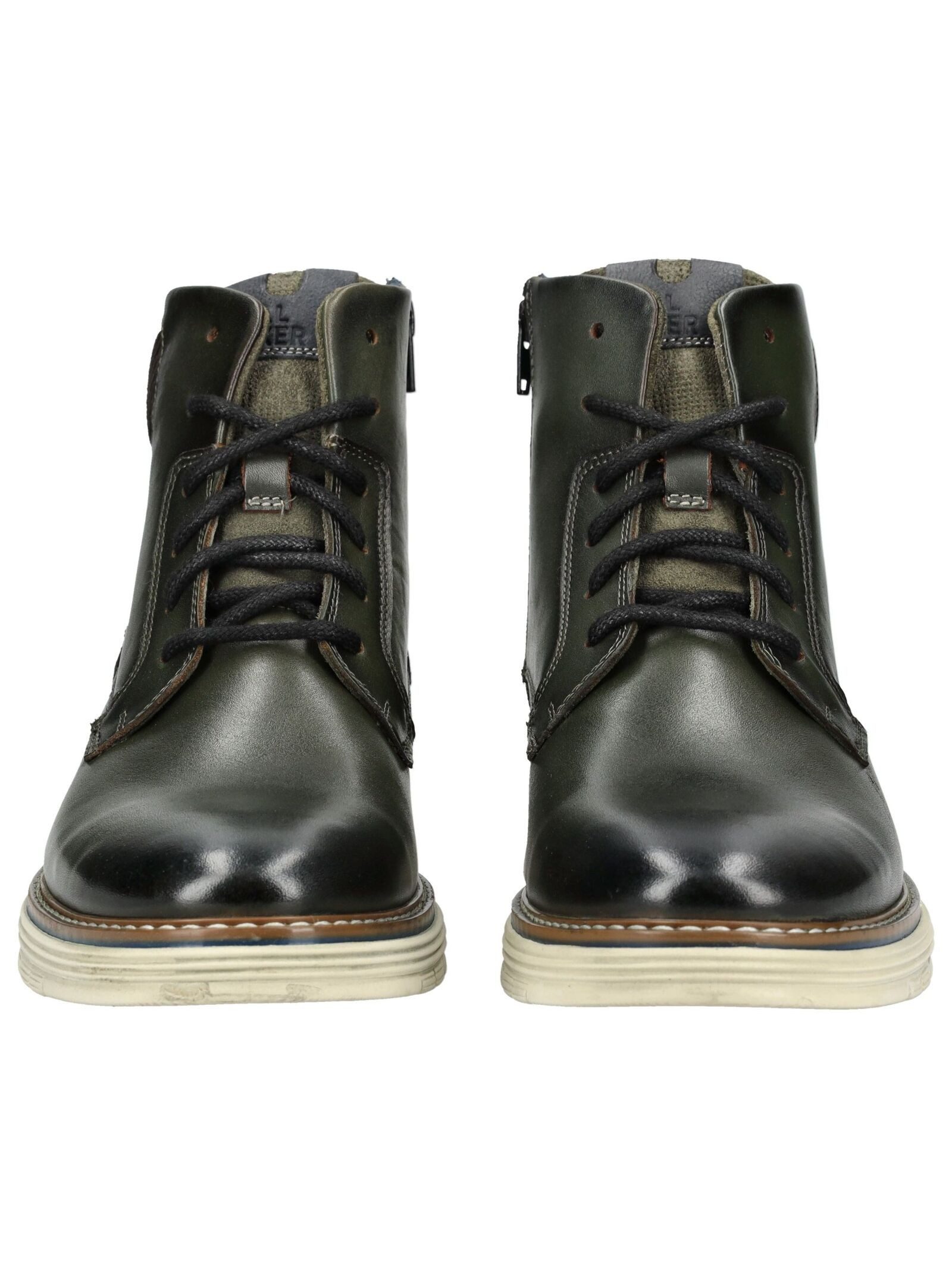 Bullboxer Stiefelette Leder/Textil . Schnürstiefelette