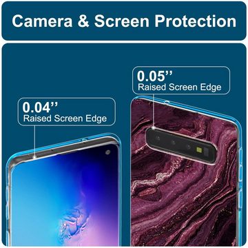 CoolGadget Handyhülle Marmor Slim Case für Samsung Galaxy S10 6,1 Zoll, Hülle Dünne Silikon Schutzhülle für Samsung S10 Hülle