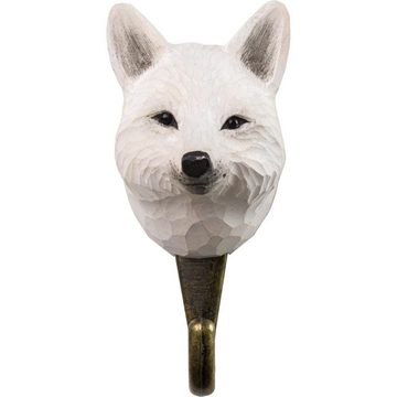 Wildlife Garden Garderobenhaken Hand-carved Hook Arctic Fox