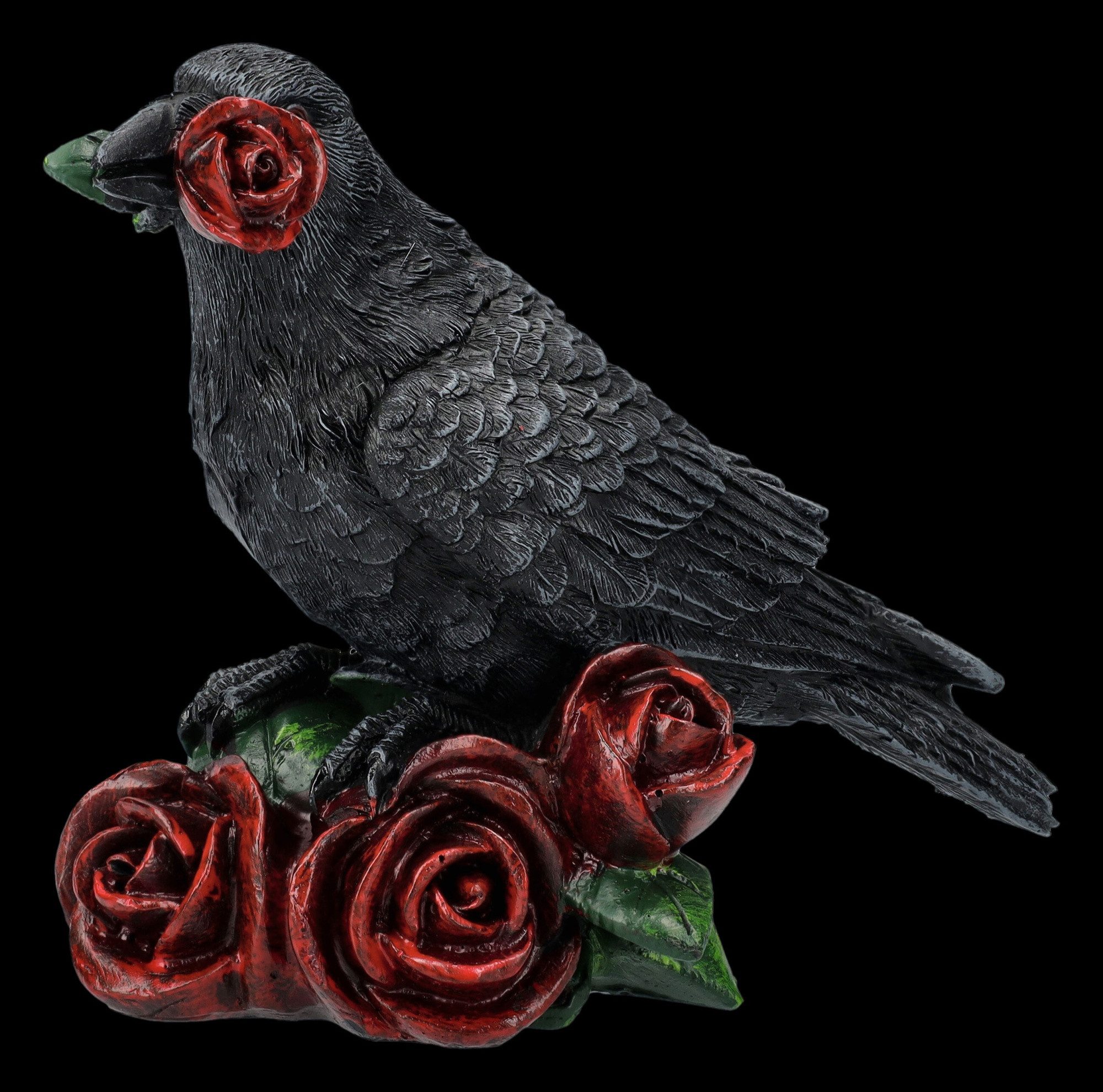 Figuren Shop GmbH Tierfigur Raben Figur - Rose of the Raven - Dekofigur Vog günstig online kaufen