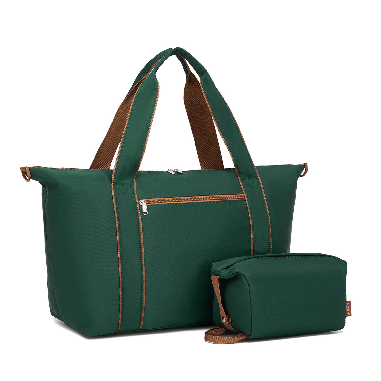 Reisetasche Set mit Kosmetiktasche, 45×36×20cm Polyester Twill Handgepäck