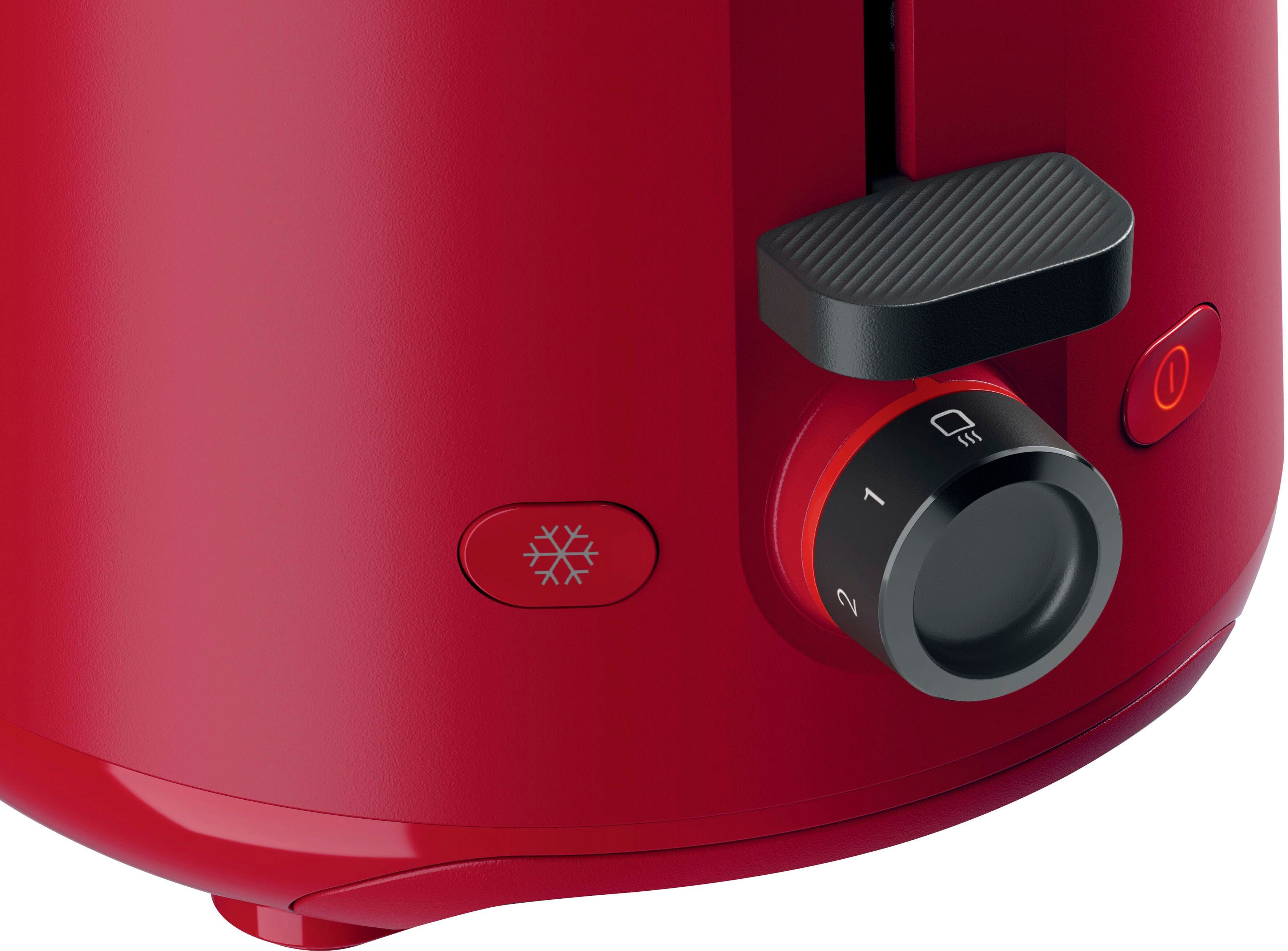 BOSCH Toaster MyMoment TAT2M124, 2 Schlitze, für 2 Scheiben, 950 W, integrierter Brötchenaufsatz, Auftaufunktion, Brotzentrierung, AutoOff – Bild 5 von 5