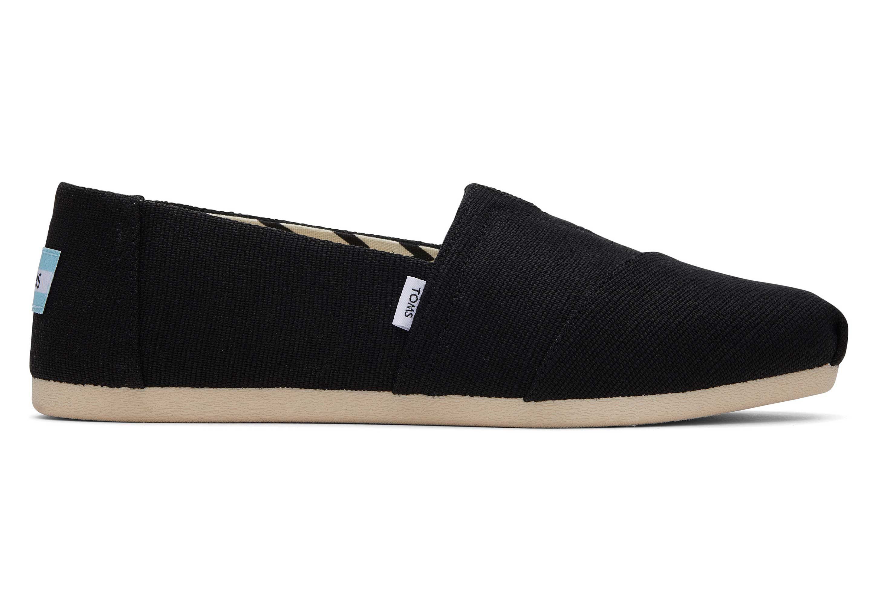 TOMS Alpargata aus Heritage-Canvas Schwarz Klettschuh