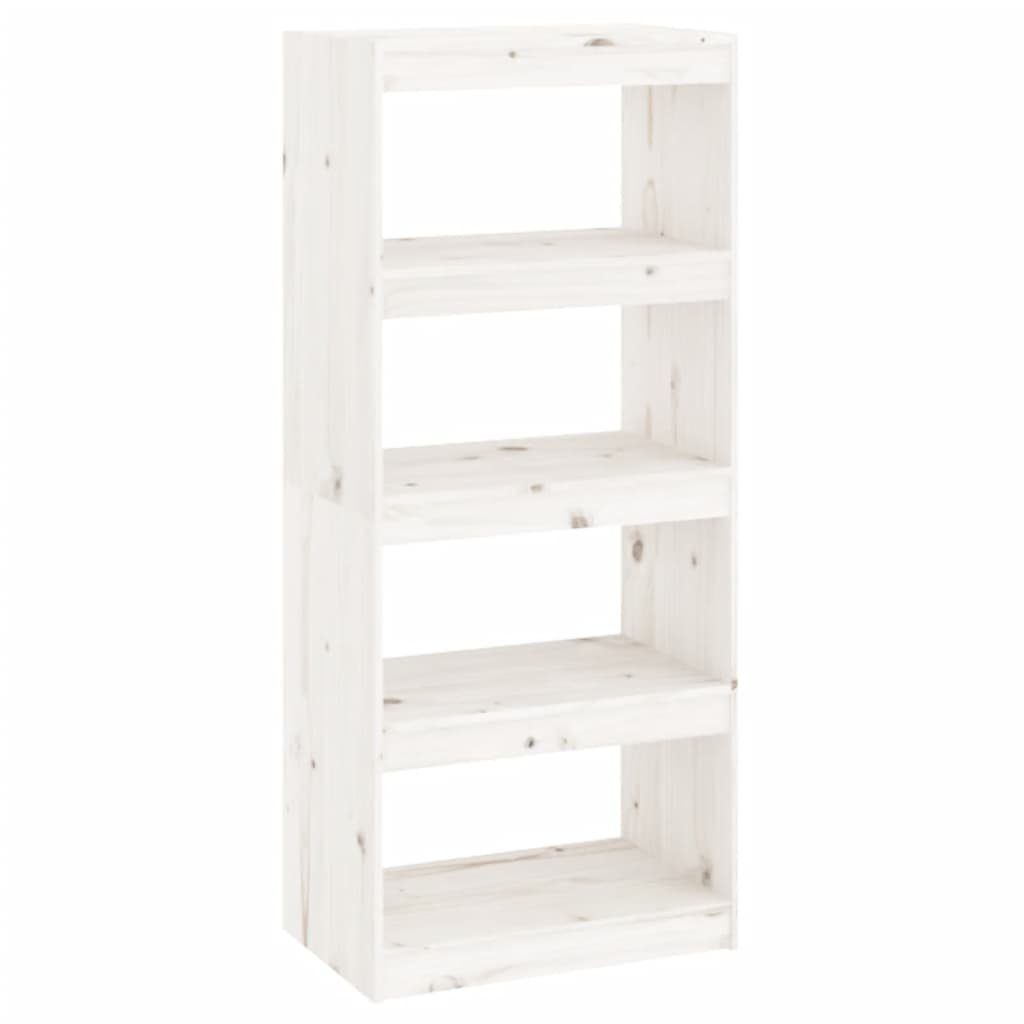 furnicato Bücherregal Bücherregal/Raumteiler Weiß 60x30x135,5 cm günstig online kaufen