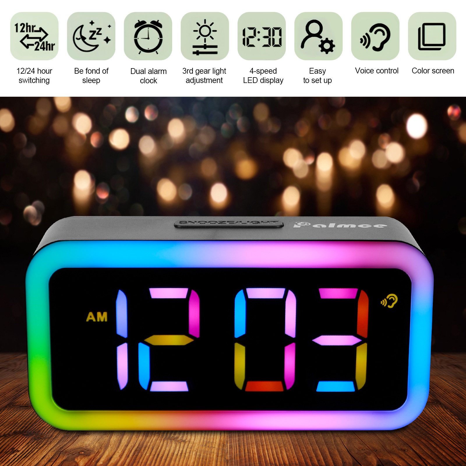 BlingBin Wecker LED Digital Display Wecker, günstig online kaufen