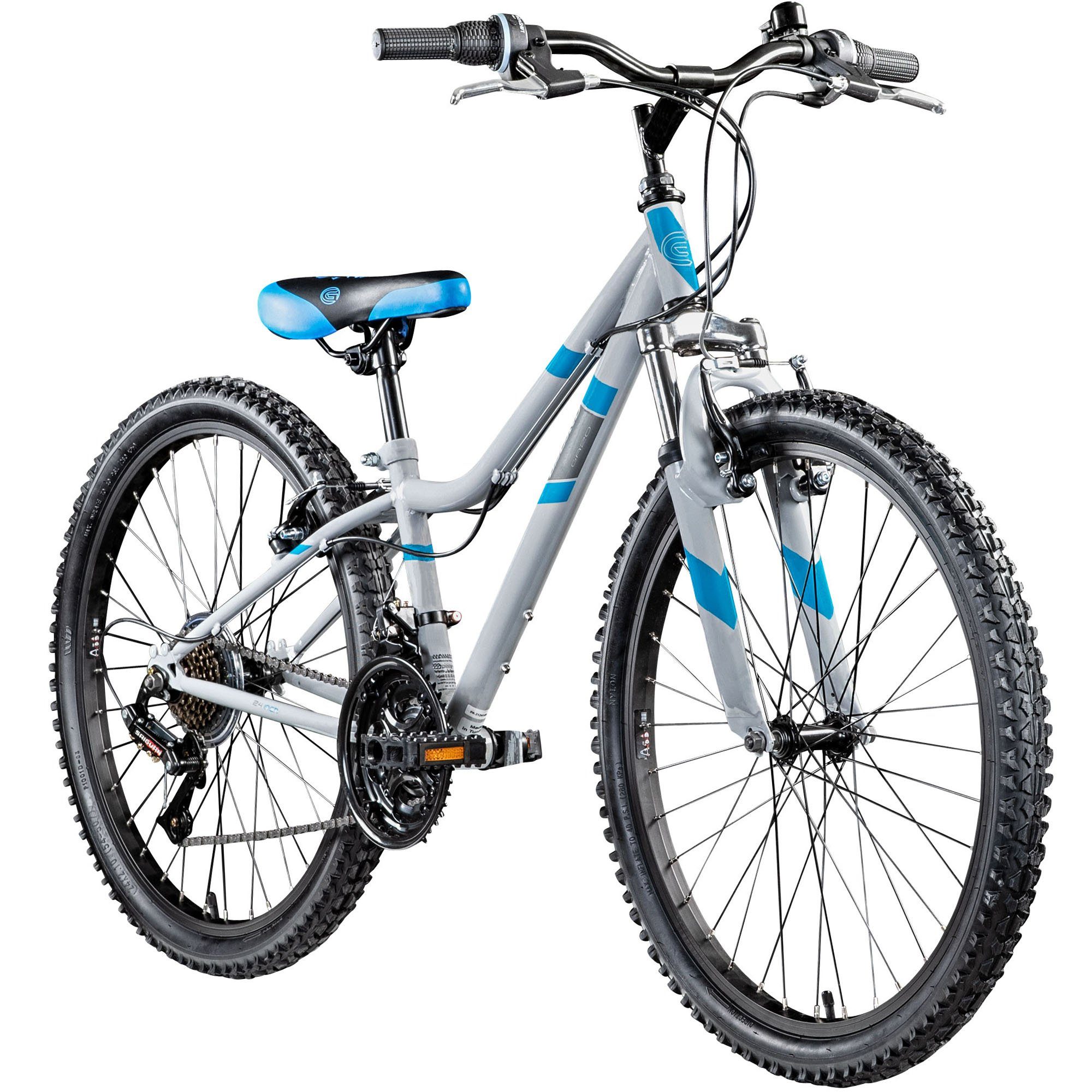 Galano Mountainbike GA20, 21 Gang Saiguan, Kettenschaltung, Jugendfahrrad 24 Zoll Mountainbike 130-145 cm 21 Gänge Mädchen Jungen