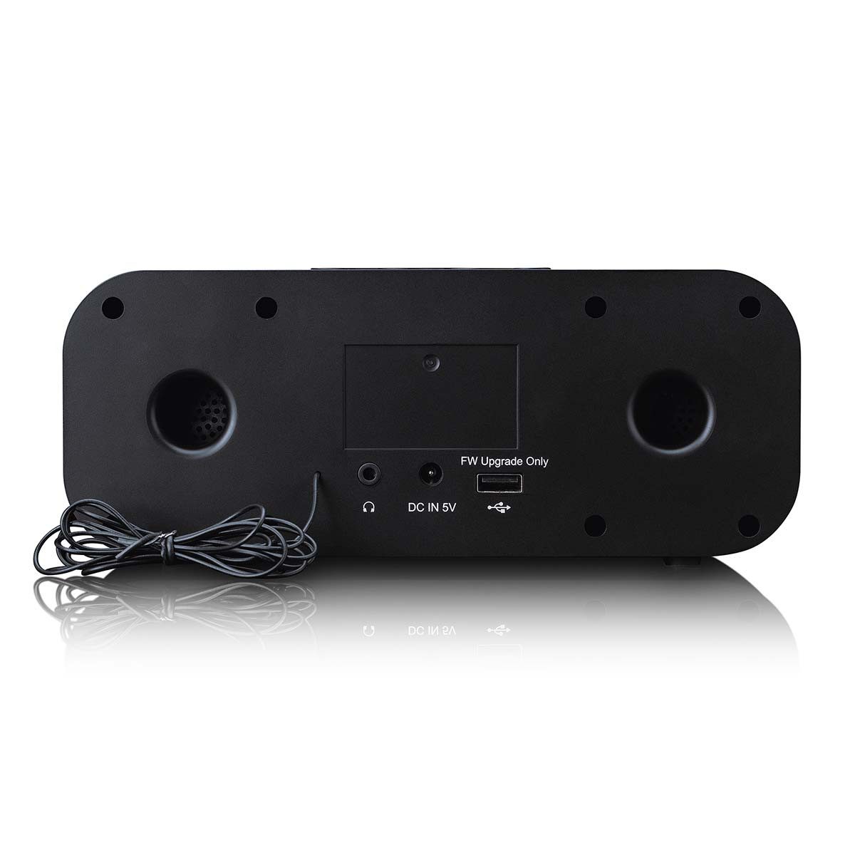 Lenco DIR-121BK Radio (Internet Radio, Bluetooth 5.3, DAB+/FM und WLAN. Ideal für flexiblen Gebrauch zuhause)