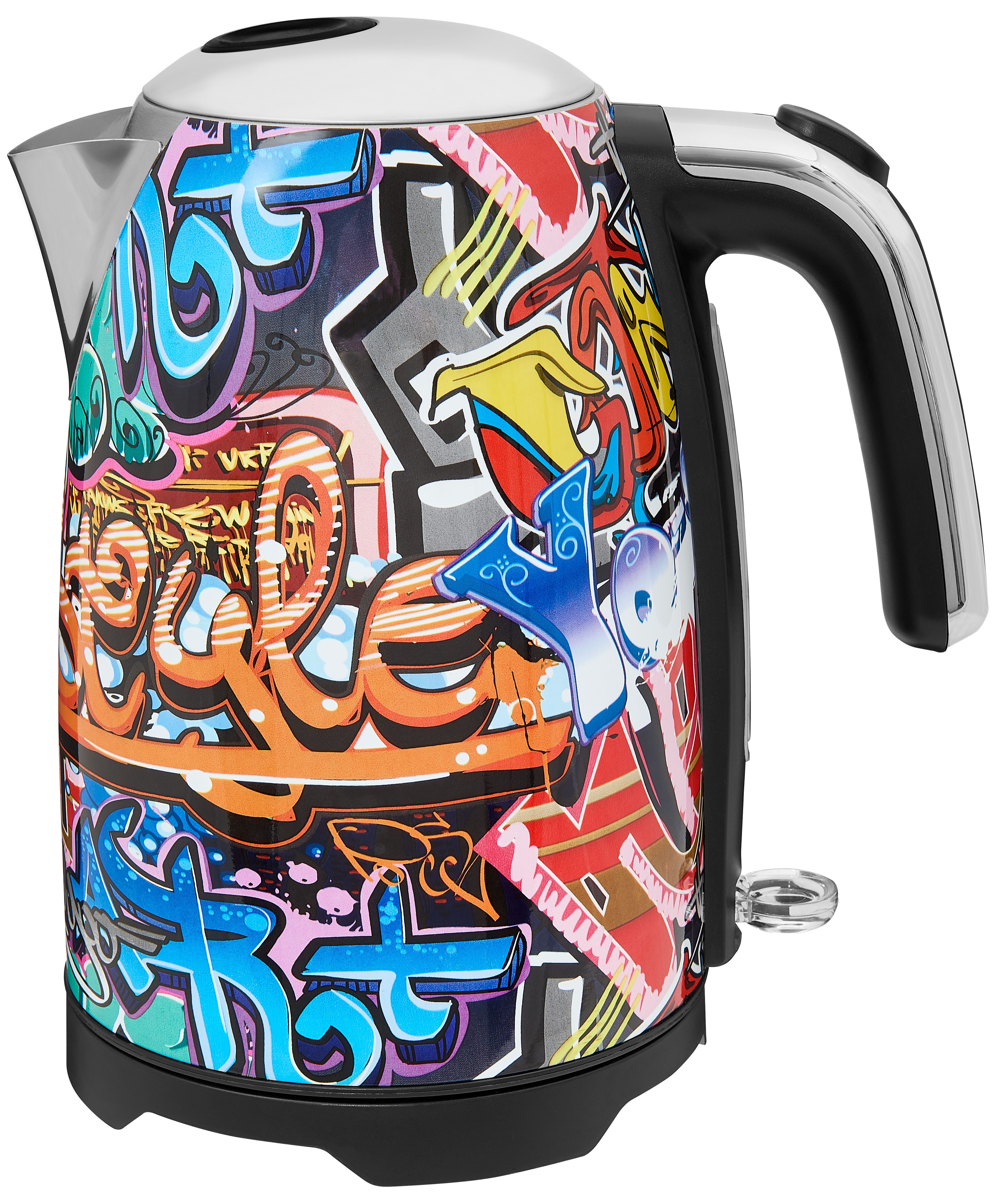 Gutfels Wasserkocher WATER 3010 G, 1,7 l, 2200 W, 1,7 L, 2200 Watt, Graffitti-Style
