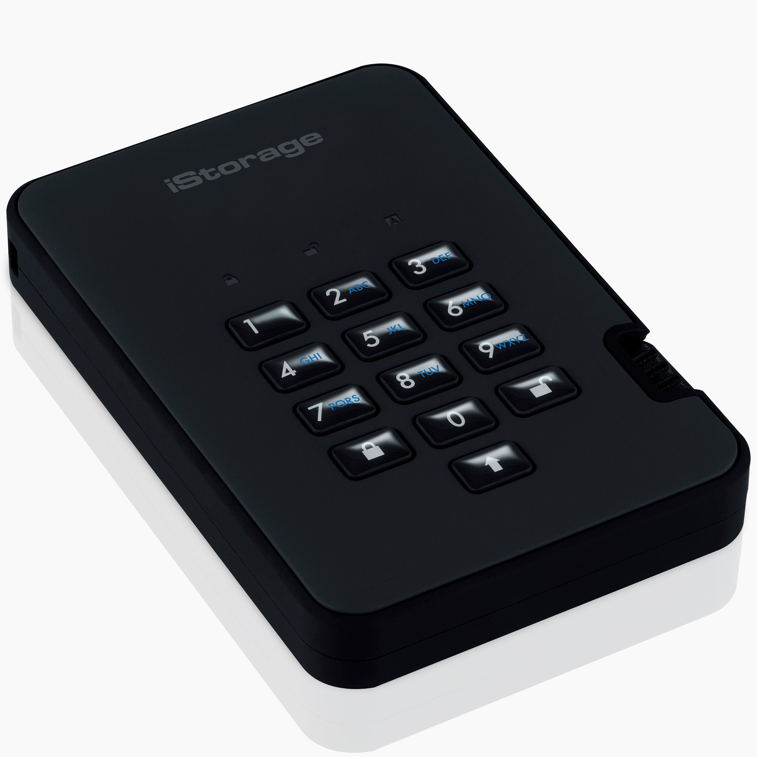 iStorage diskAshur2 SSD Black externe SSD (512GB) 362 MB/S Lesegeschwindigkeit, 358 MB/S Schreibgeschwindigkeit