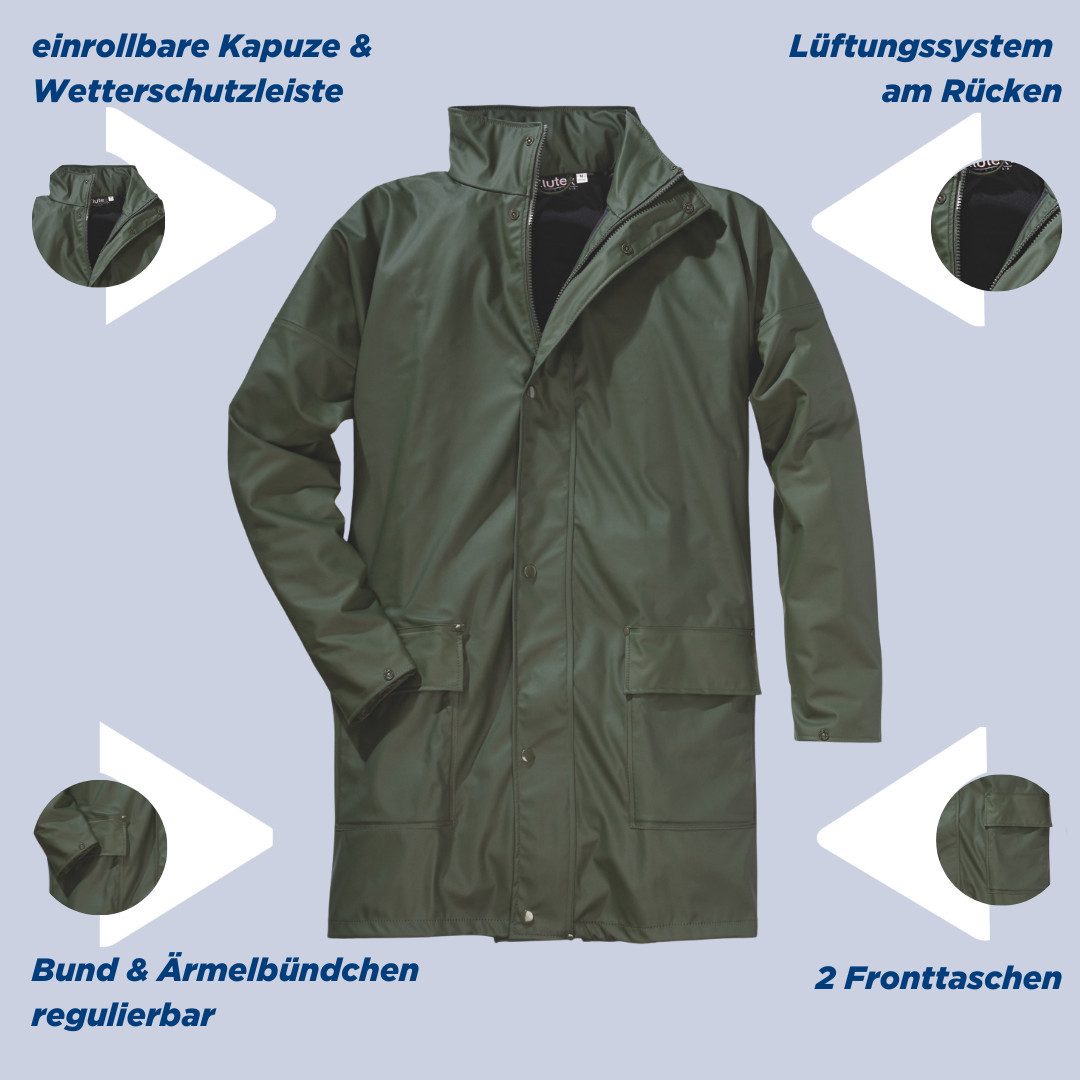 SCHEIBLER WORKWEAR Regenjacke PU wasserdicht und winddicht und strapazierfä günstig online kaufen