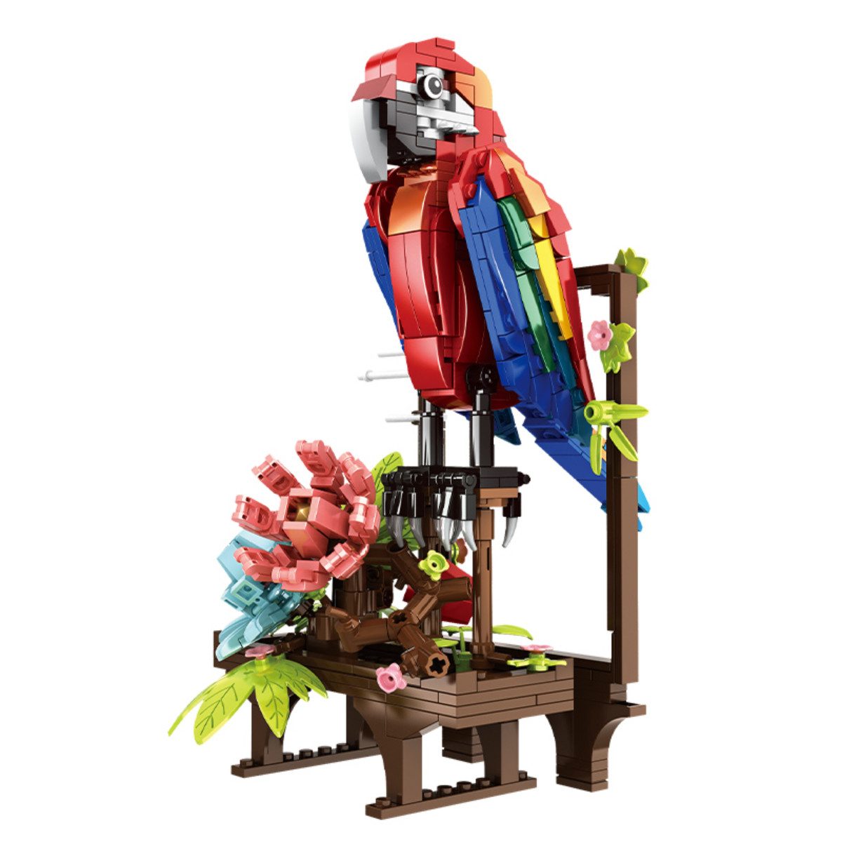 Woma W19064 Spielbausteine, (Klemmbausteinset, 538 St., 3in1 Tier Klemmbaustein Set), Drei unterschiedliche Tiermodelle aus einem Set baubar