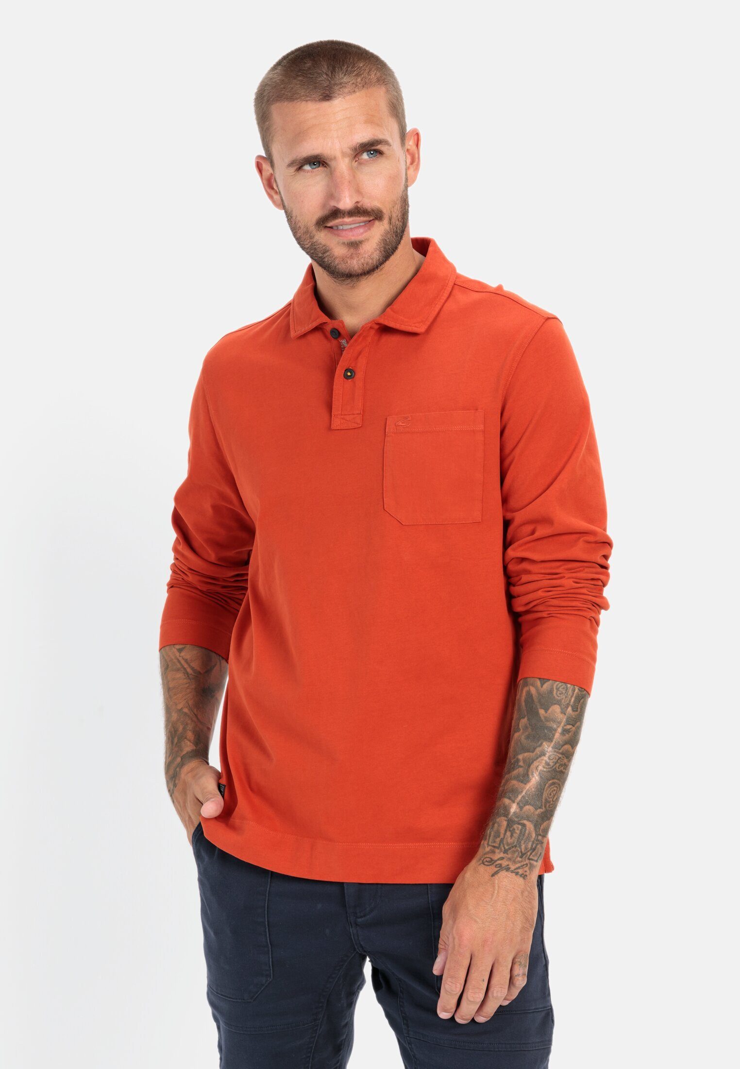 camel active Poloshirt aus zertifiziertem Organic günstig online kaufen