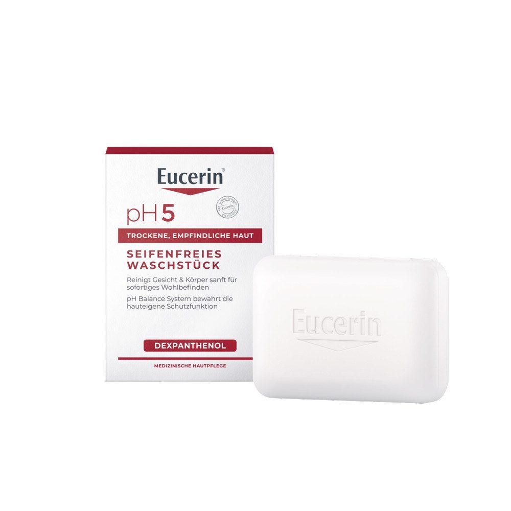 Eucerin Gesichtspflege pH5 Seifenfreies Waschstück, 1-tlg.