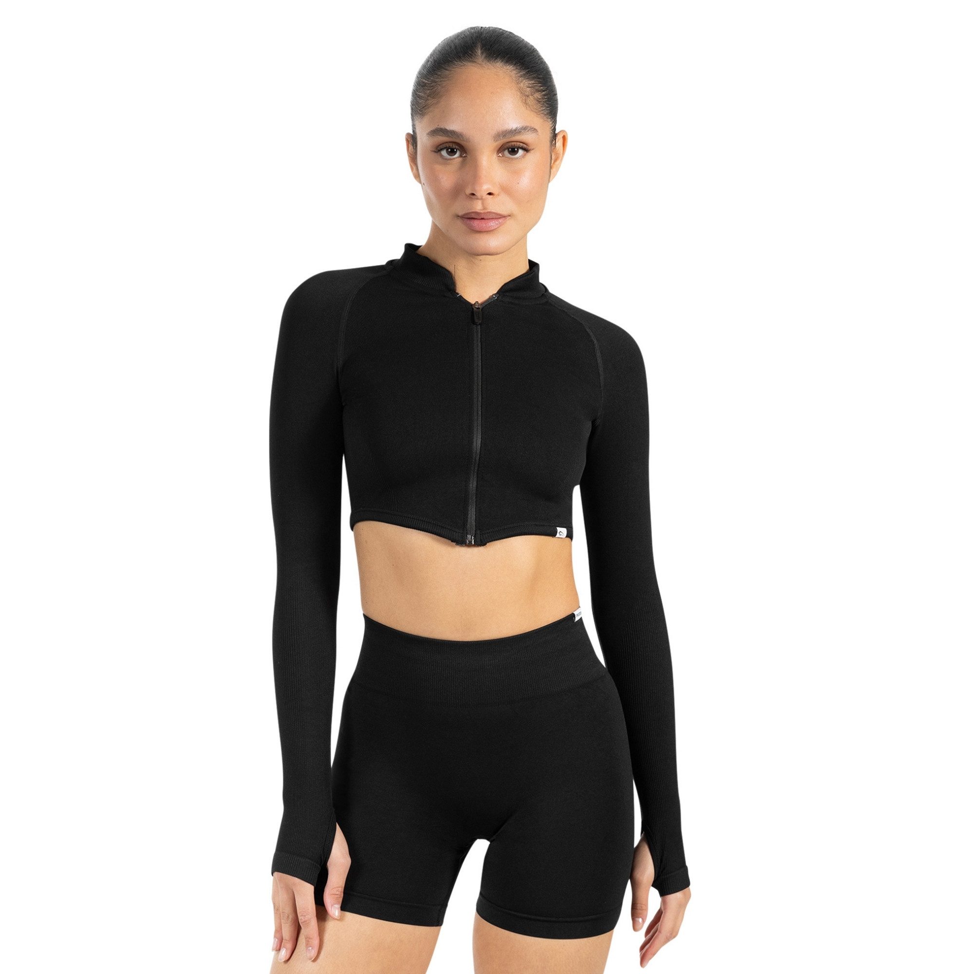 Smilodox Outdoorjacke Harly, Seamless Cropped Trainingsjacke, Reißverschlus günstig online kaufen