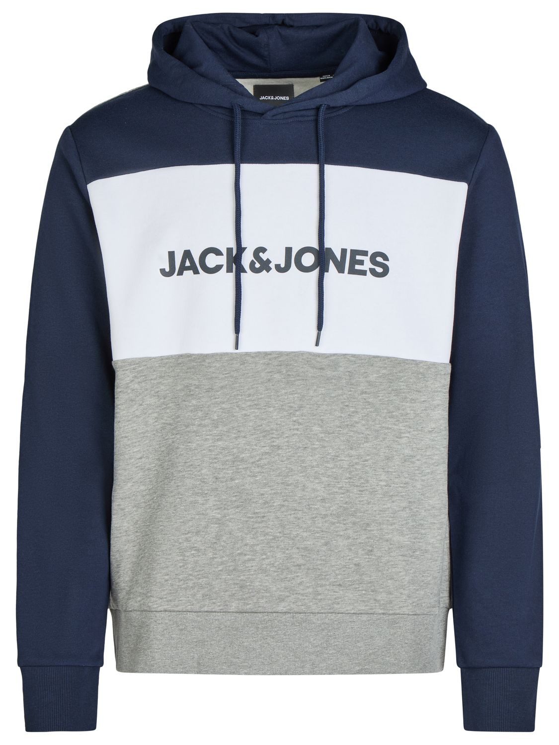 Jack & Jones Kapuzenpullover Herren Hoodie JWHLOGO BLOCKING Regular Fit Sweatshirt mir Kängurutasche