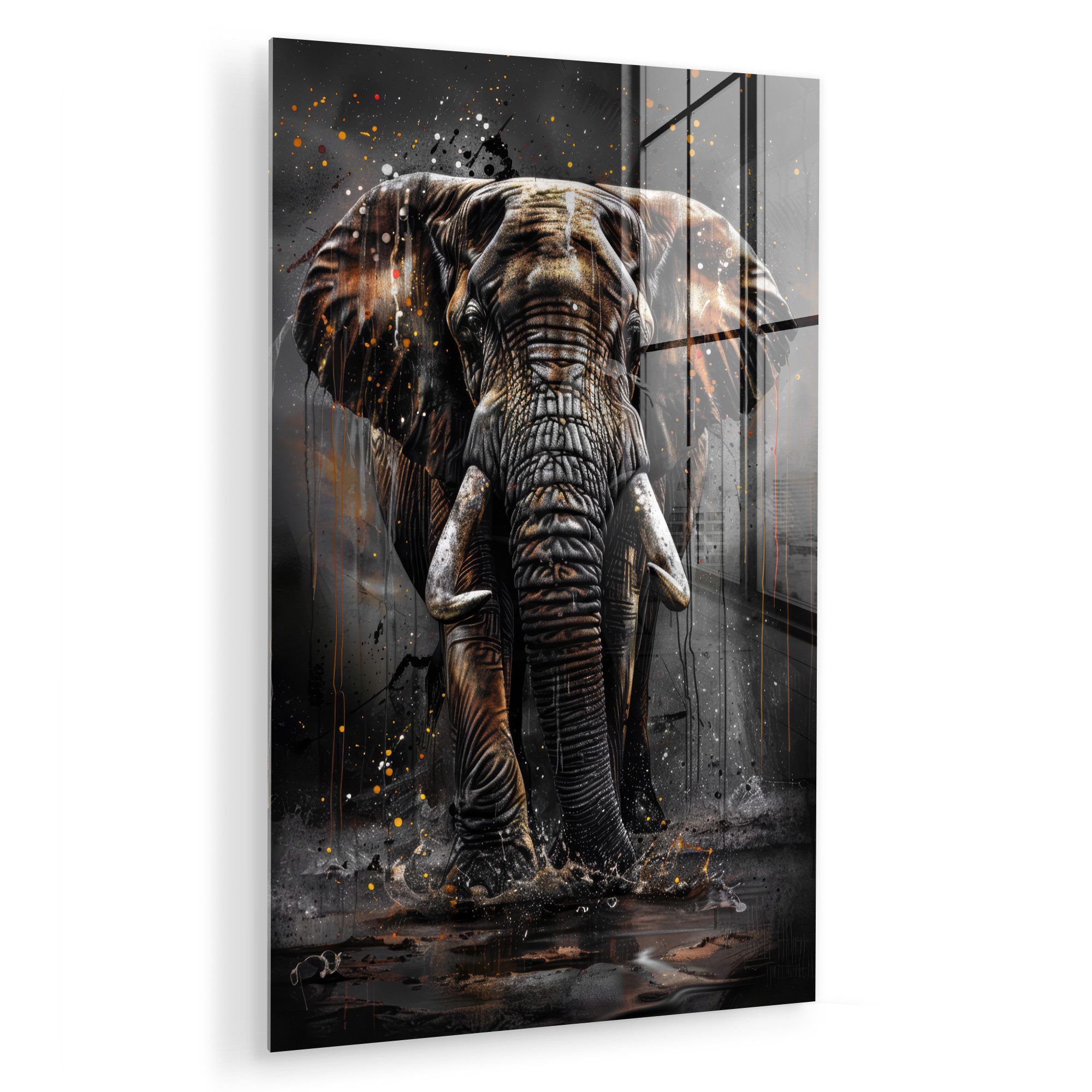 MuchoWow Acrylglasbild Elefant - Aquarell - günstig online kaufen