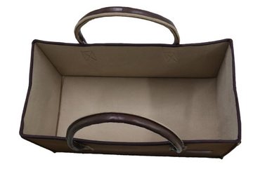 RAIKOU Einkaufsshopper Filztasche Kaminholztasche für Einkaufs Holz shopper, 31 l, mit lederhenkel