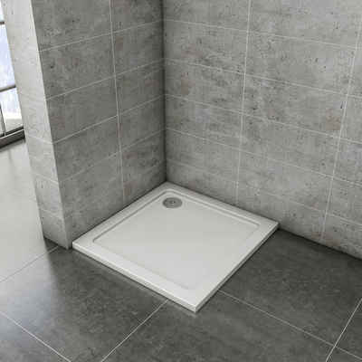 duschspa Duschwanne Dusche Duschtasse Duschwanne Duschkabine Duschabtrennung, Kunststein mit Acrylbeschichtung, Set