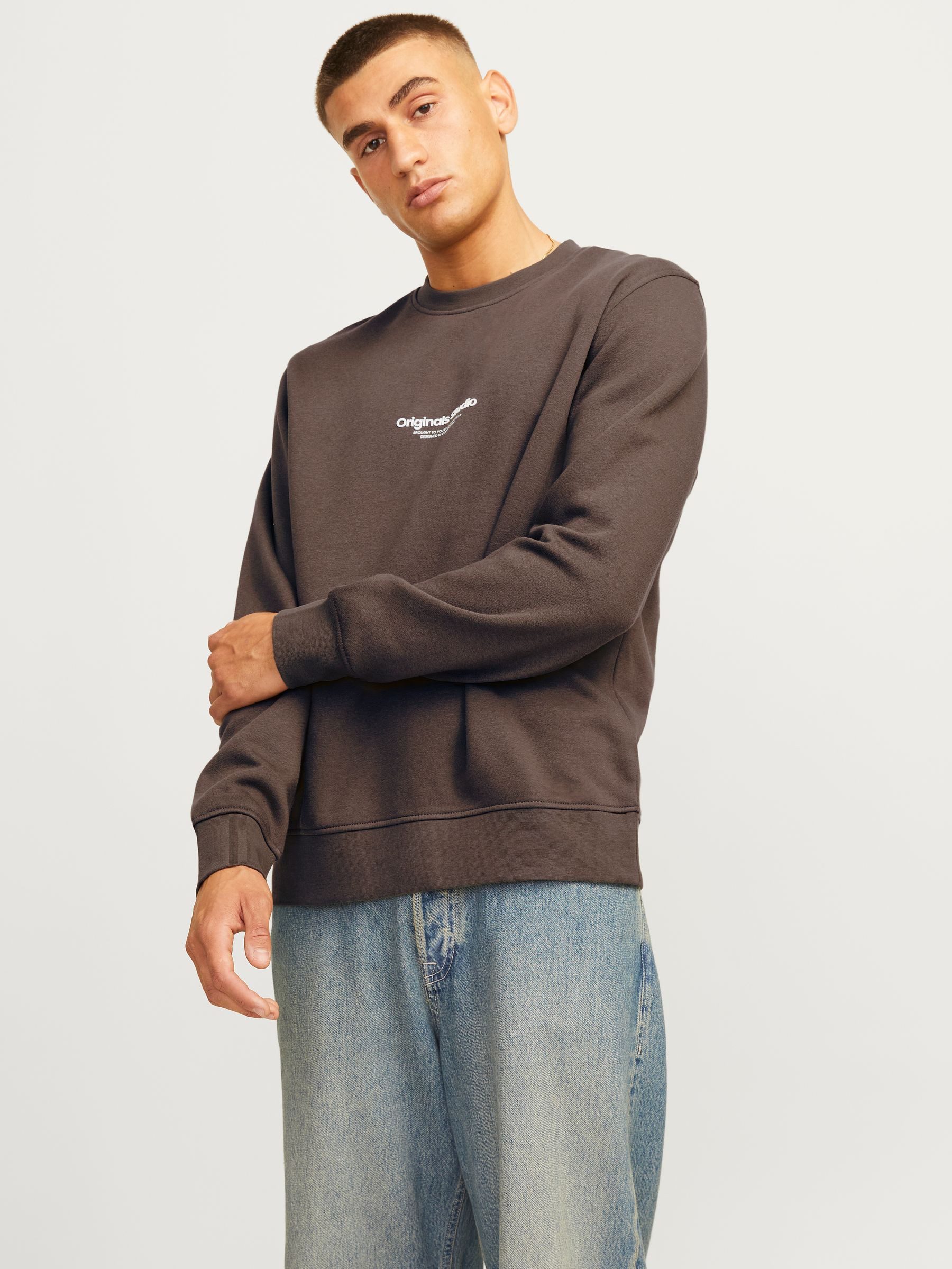 Jack & Jones  Sweatshirt 12241694 JORVESTERBRO-KALAMATA günstig online kaufen
