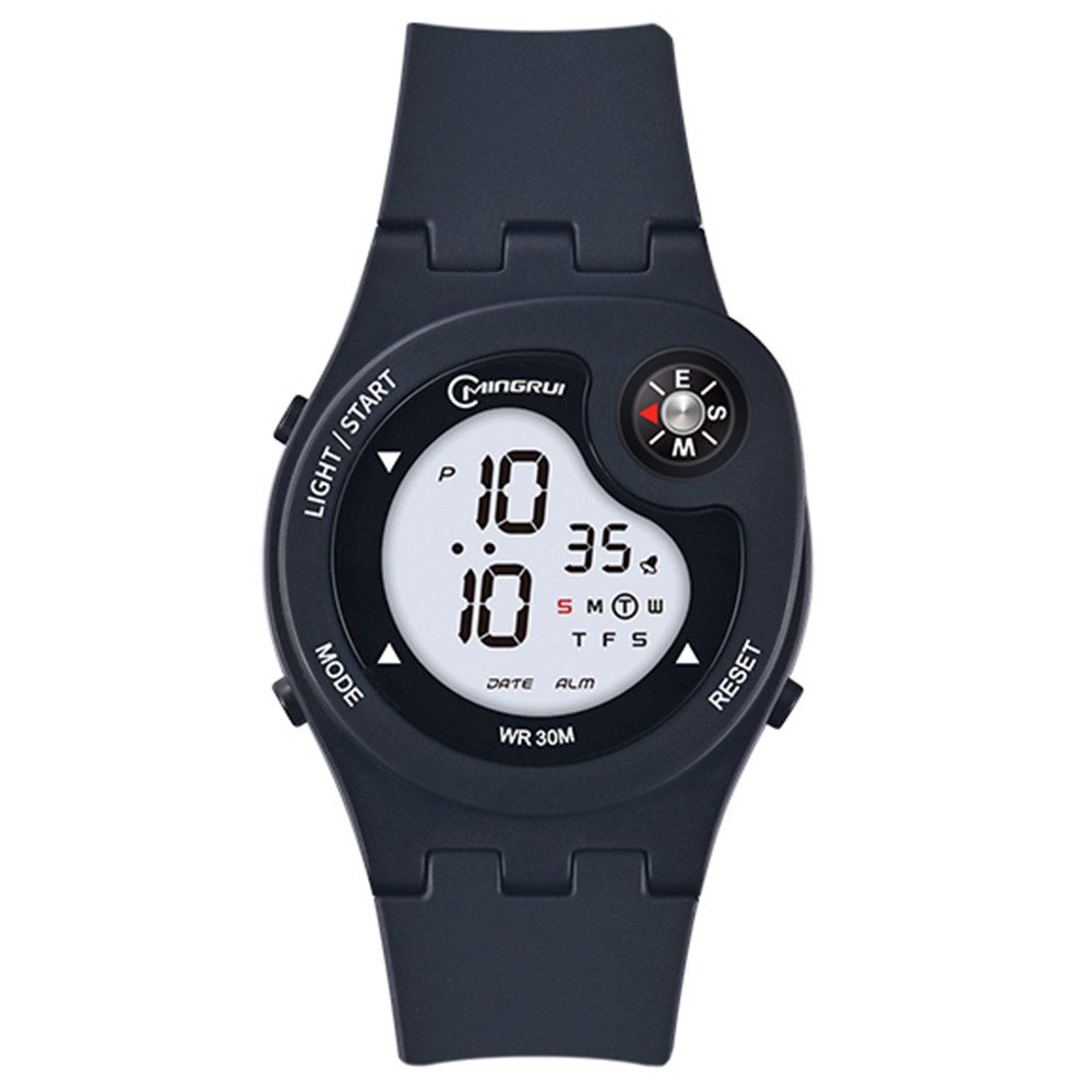 Digitaluhr Outdoor Armbanduhr mit Kompass Silikonuhr für Jugendliche