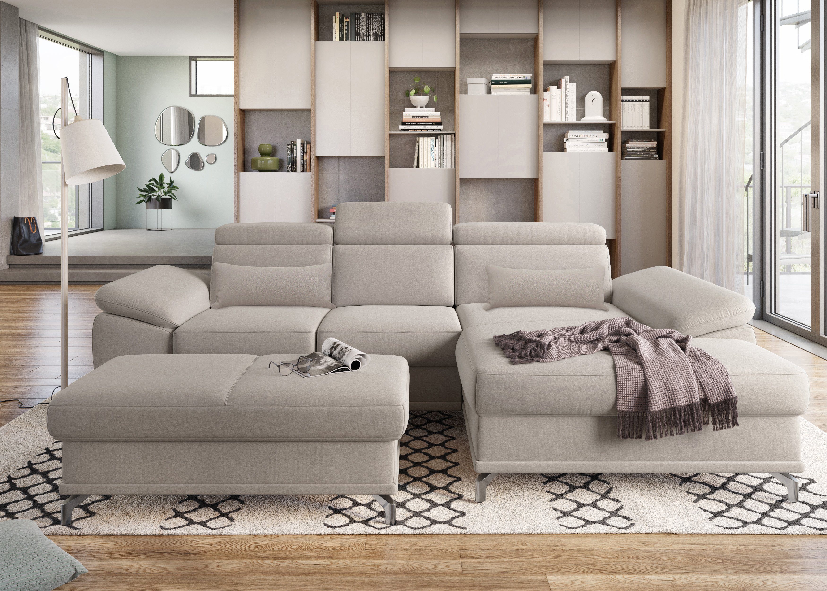 sit&more Ecksofa Cabrio L-Form, mit Sitztiefenverstellung, günstig online kaufen