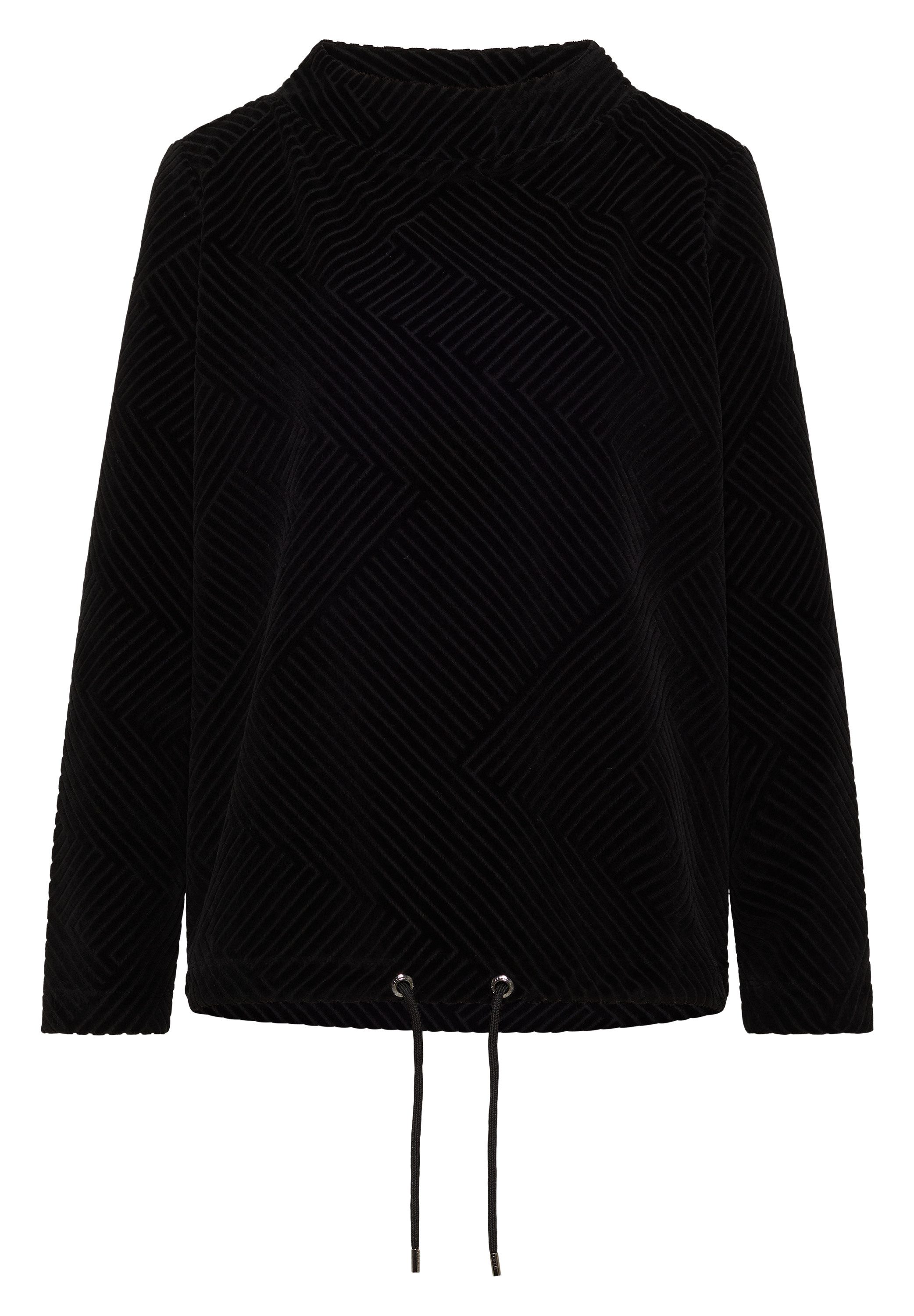 CECIL Langarmshirt mit Struktur-Muster